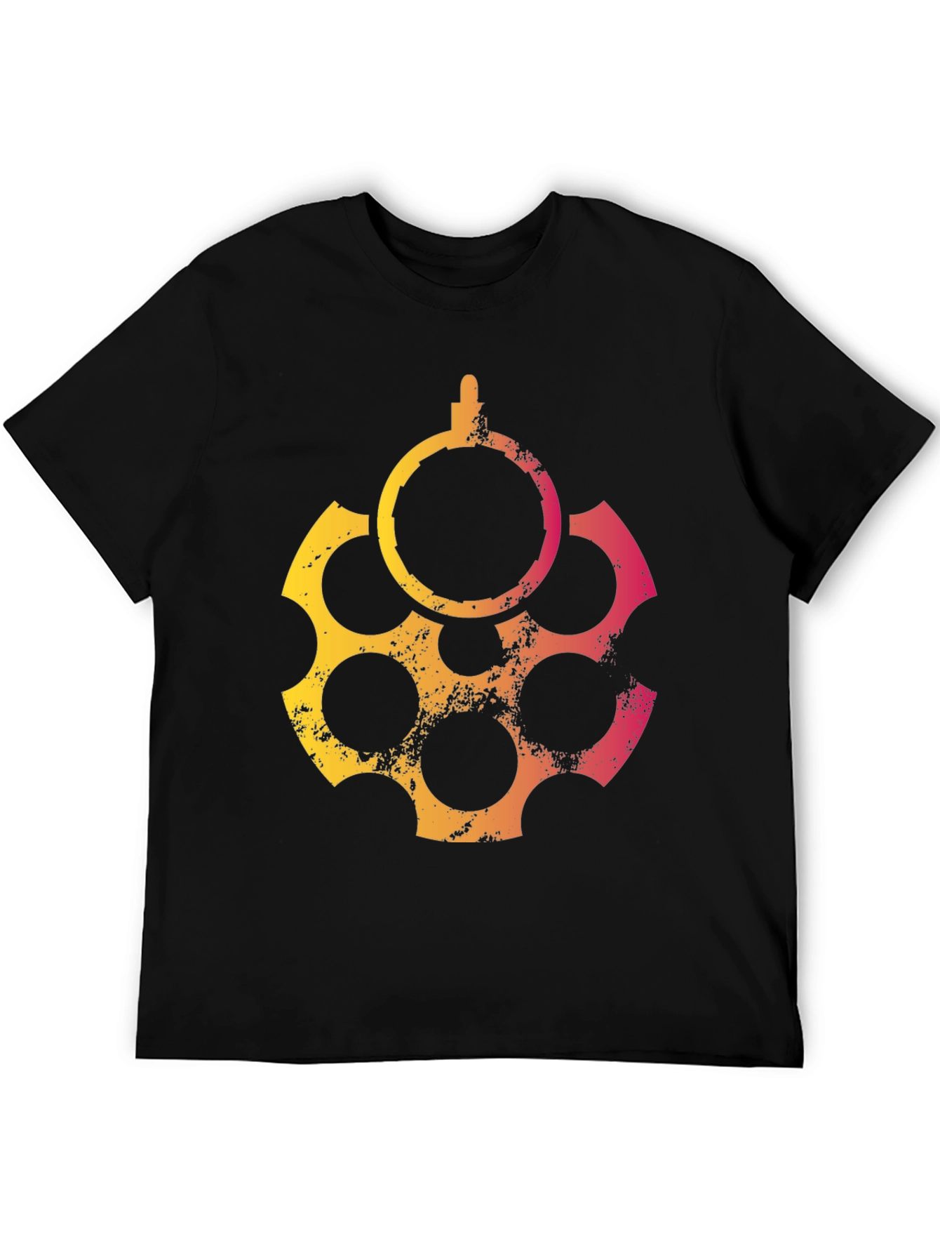Graphic Revolver T-Shirt - Cool Casual Tee