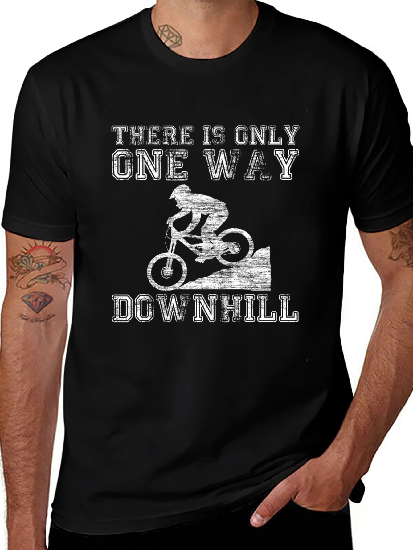 Downhill Biking Graphic Tee - Ride in Style