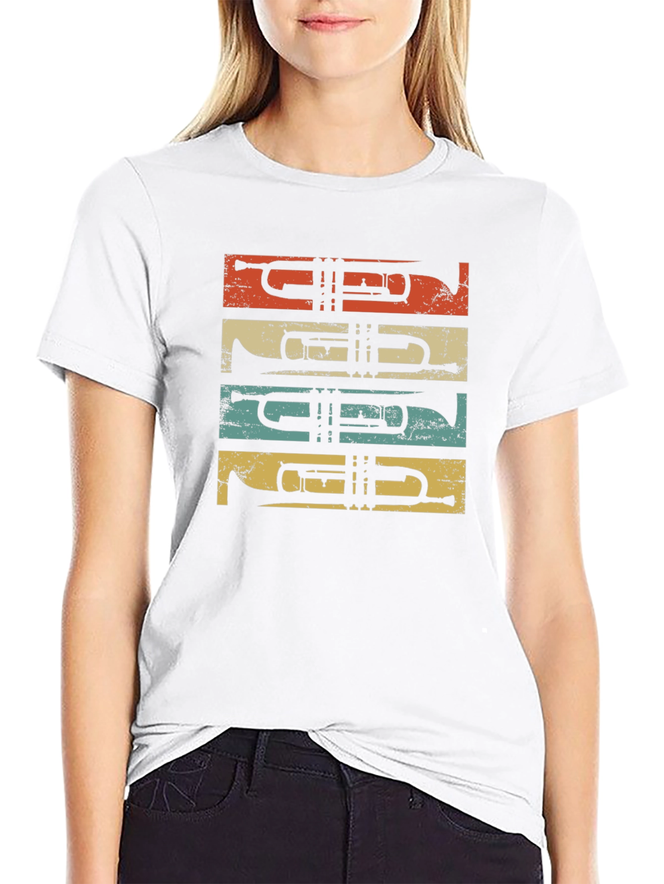 Retro Trumpet Music Lover T-Shirt