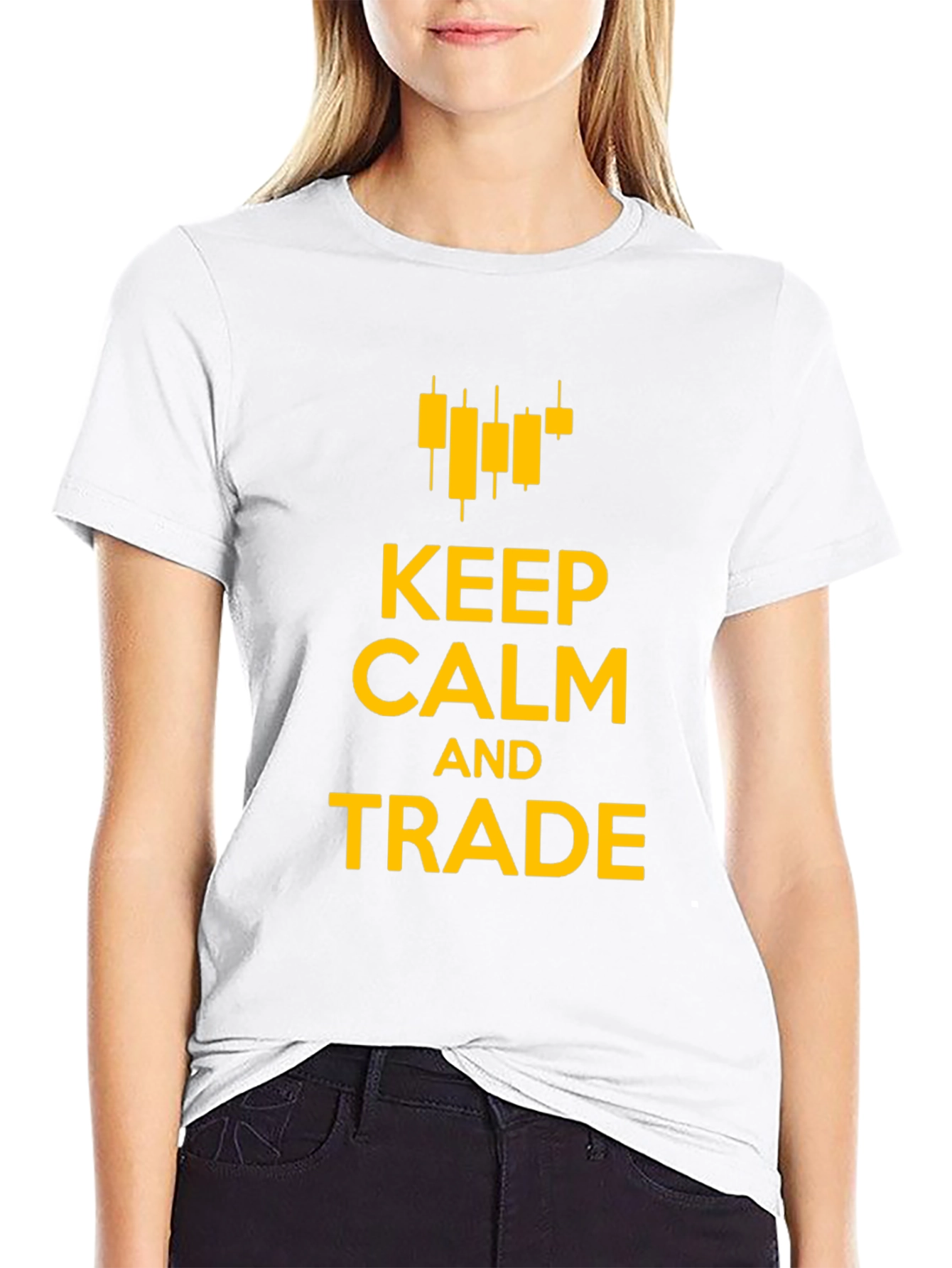 Keep Calm and Trade T-Shirt - Black Cotton Tee