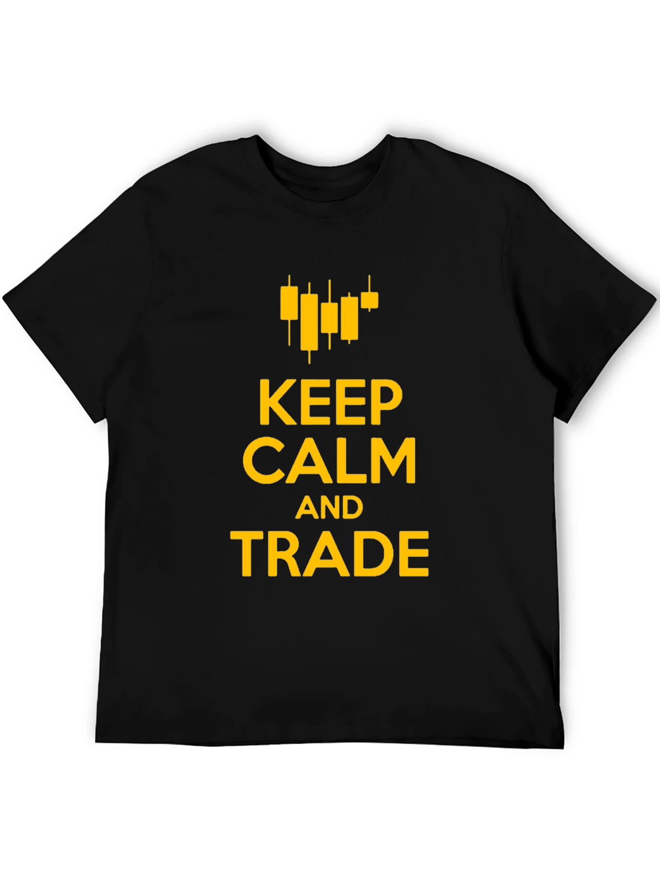 Keep Calm and Trade T-Shirt - Black Cotton Tee