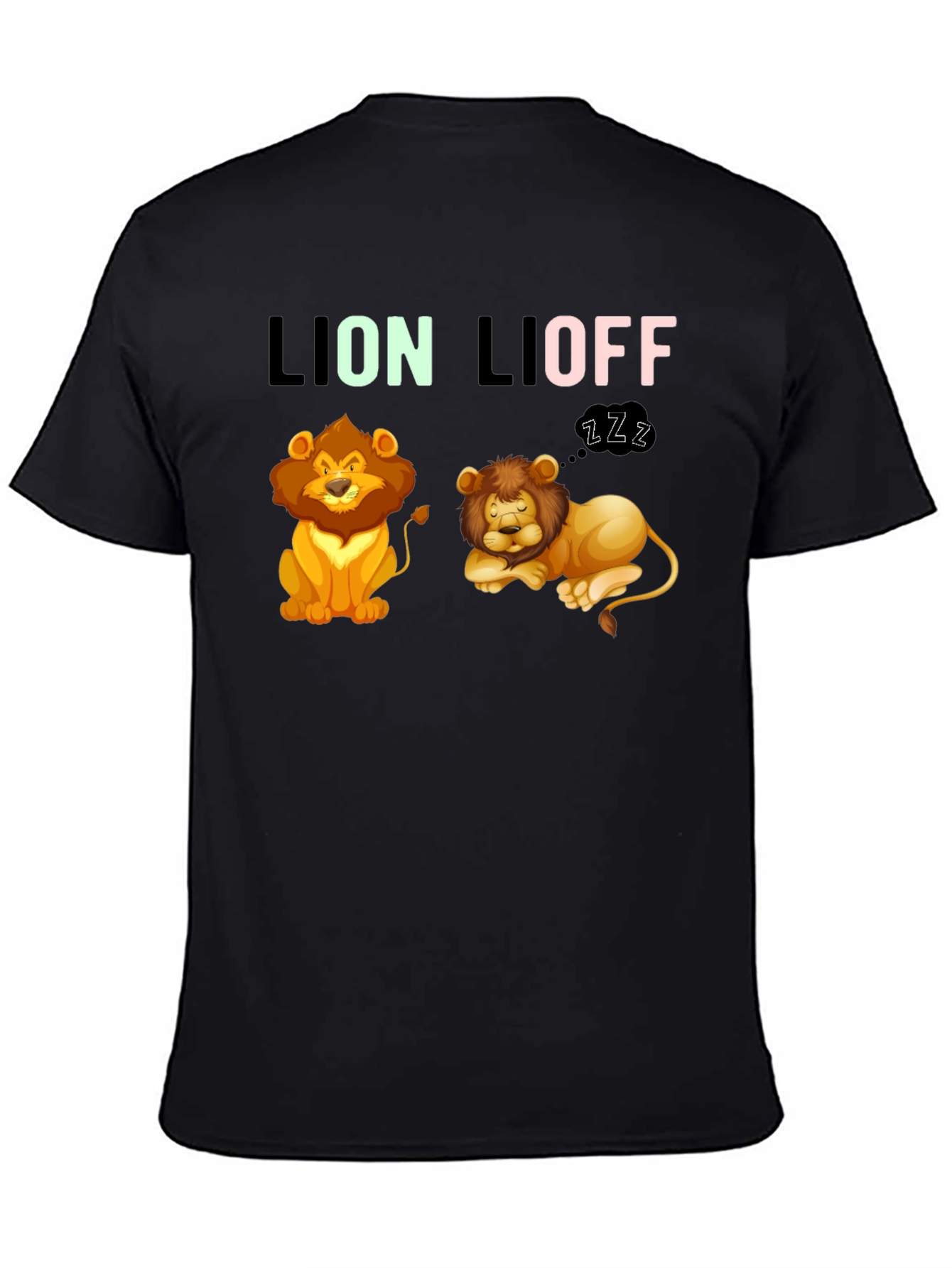 Lion Lioff T-Shirt - Funny Graphic Tee