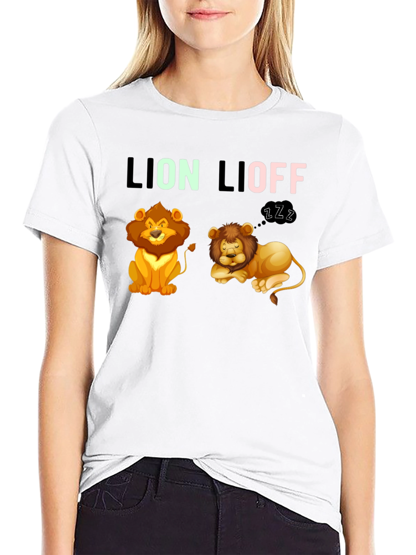 Lion Lioff T-Shirt - Funny Graphic Tee