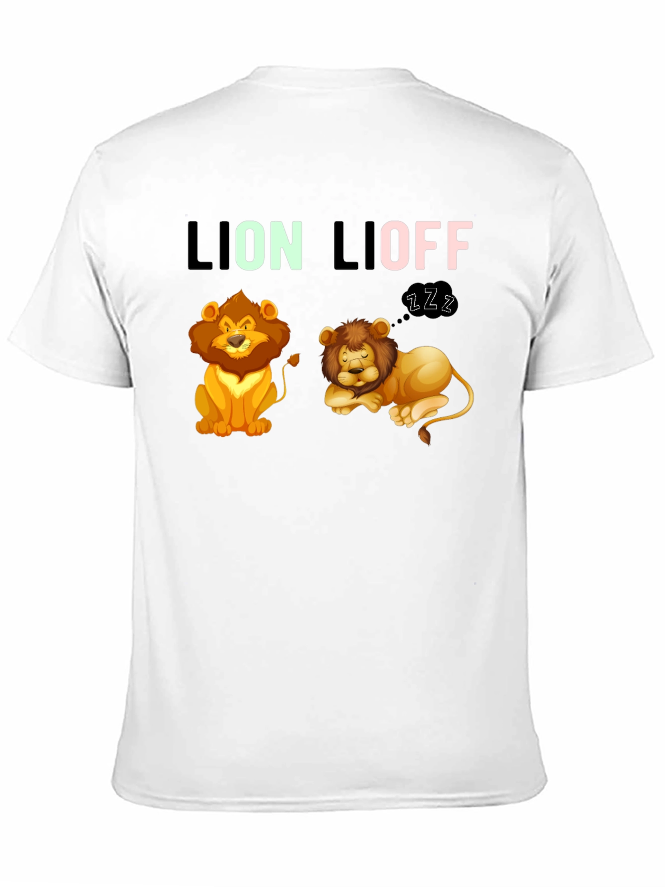 Lion Lioff T-Shirt - Funny Graphic Tee