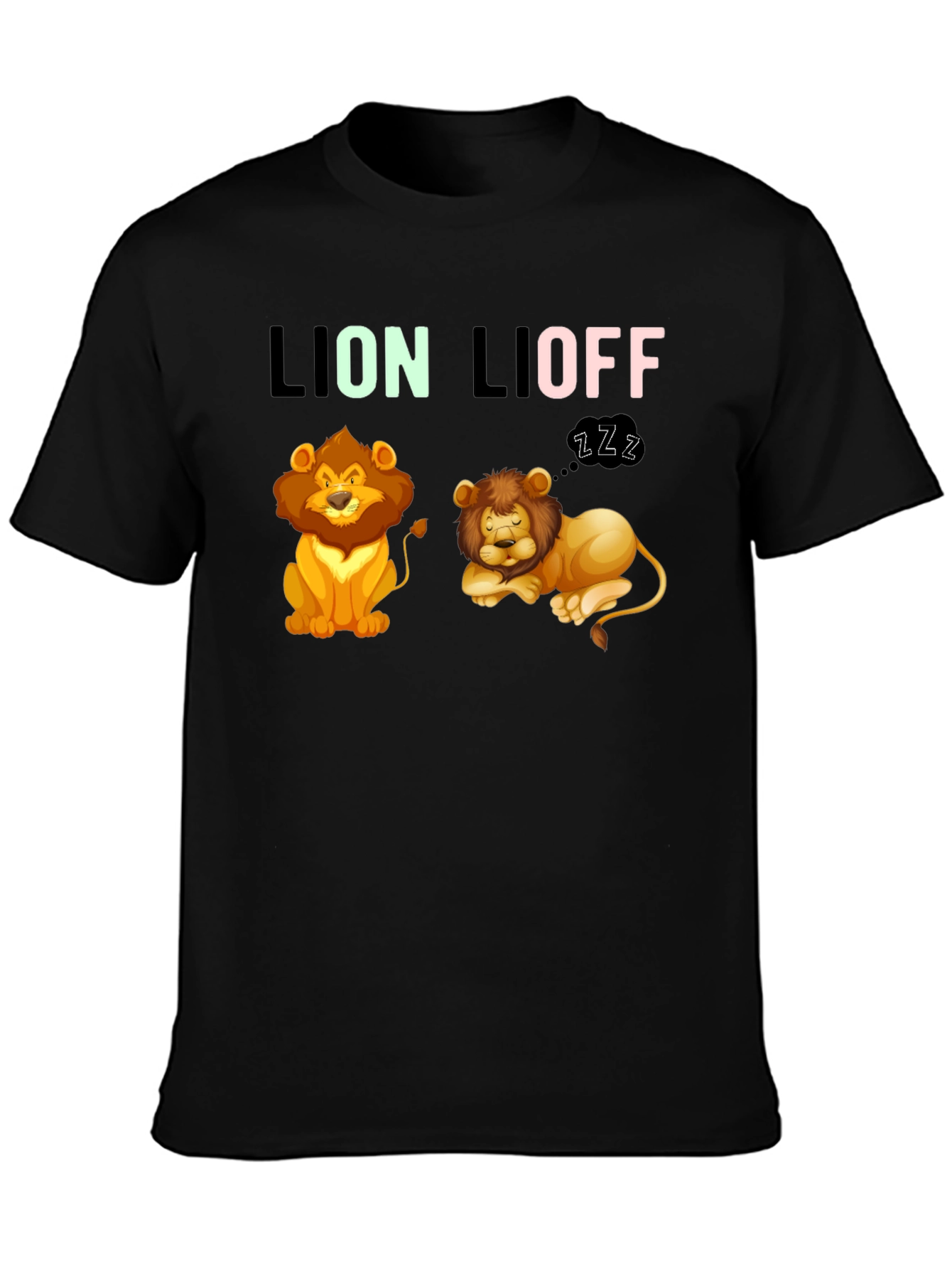 Lion Lioff T-Shirt - Funny Graphic Tee