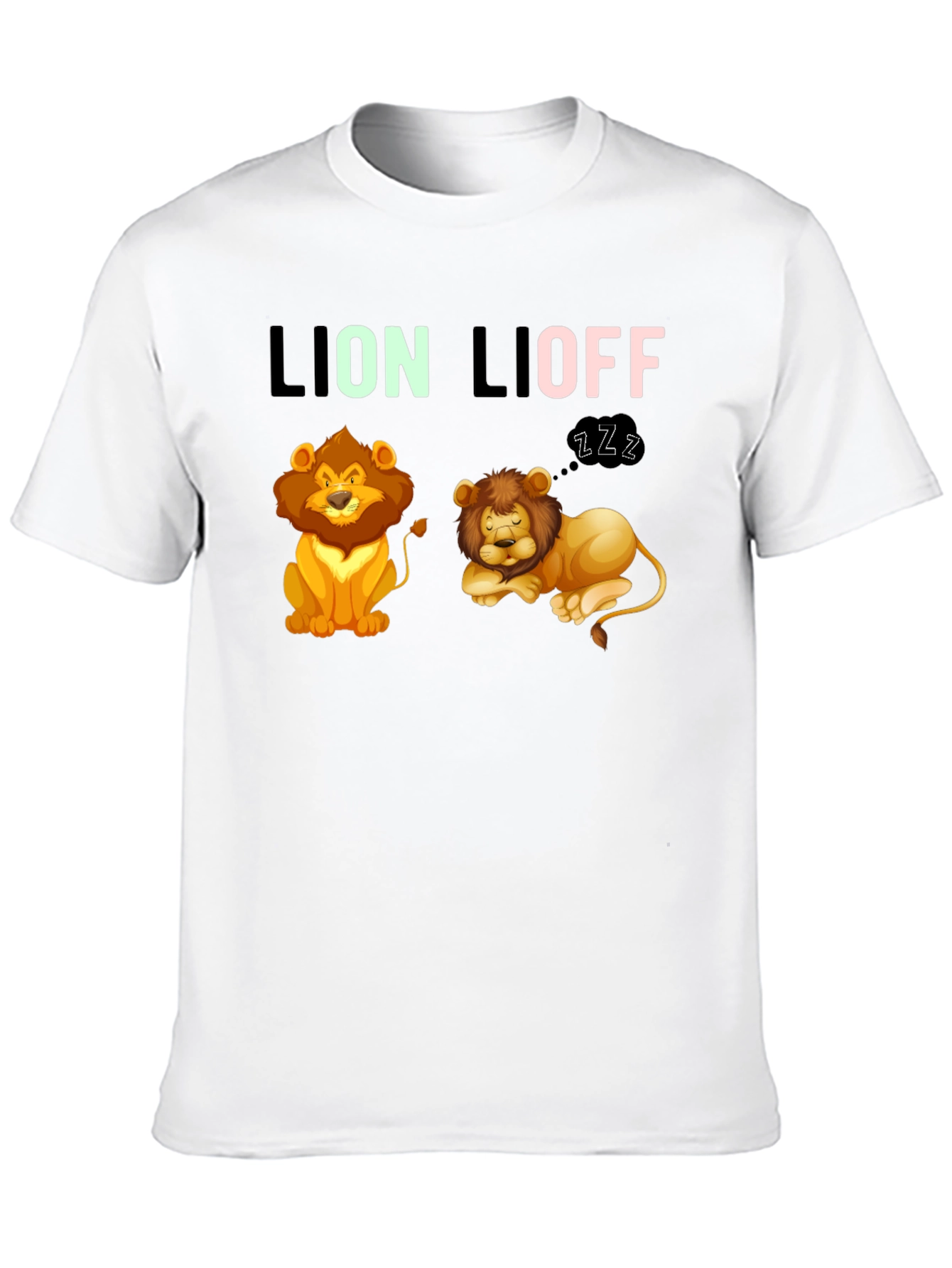 Lion Lioff T-Shirt - Funny Graphic Tee