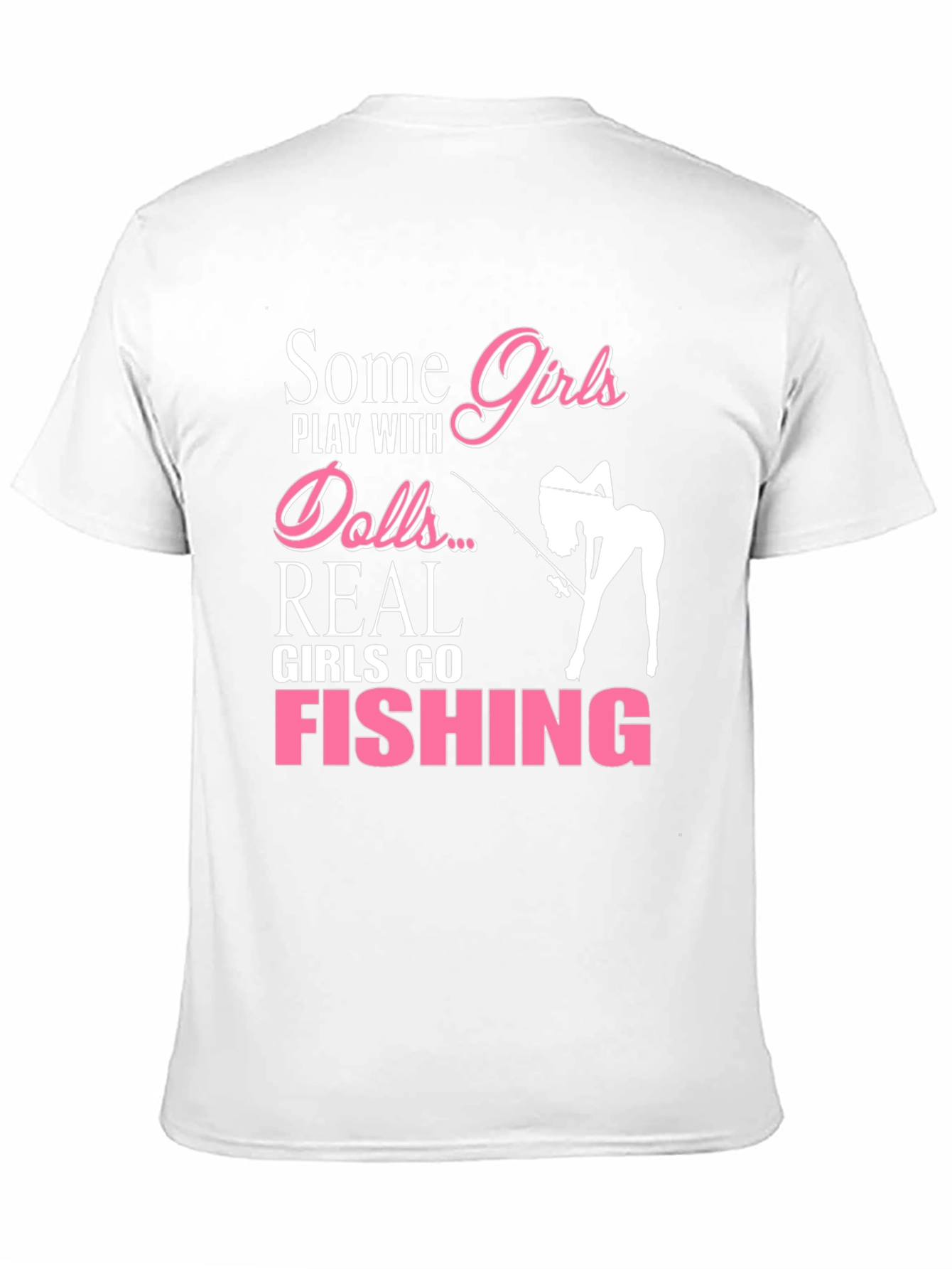 Girls Go Fishing T-Shirt - Novelty Graphic Tee