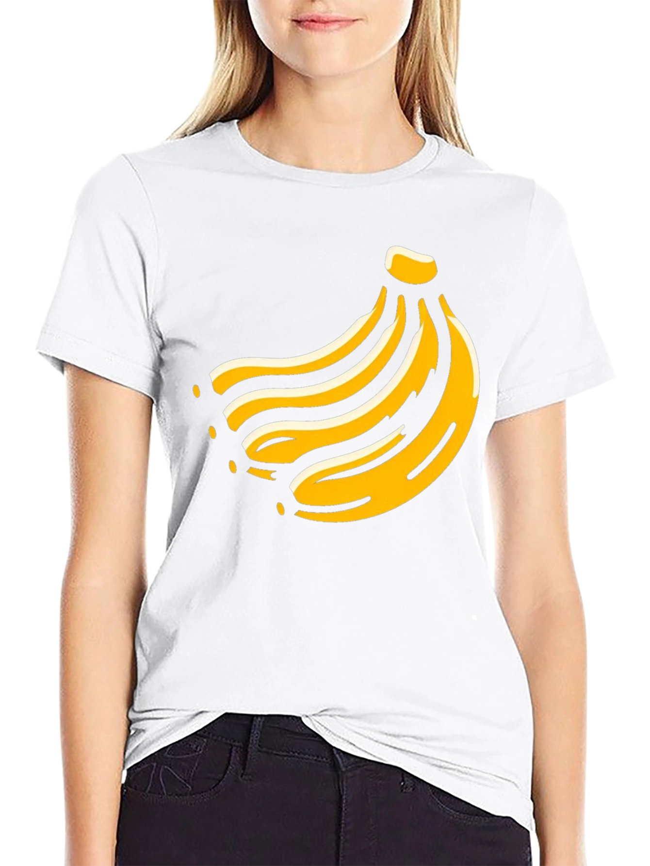 Banana Graphic Tee -  Fruit Design T-Shirt