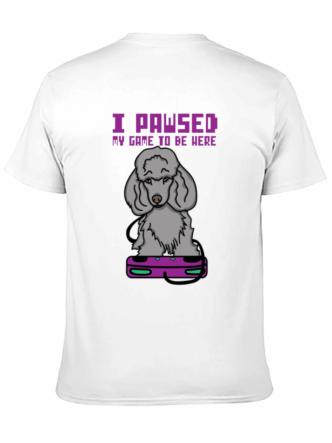 I PAWSED My Game T-Shirt: Gamer Dog Tee