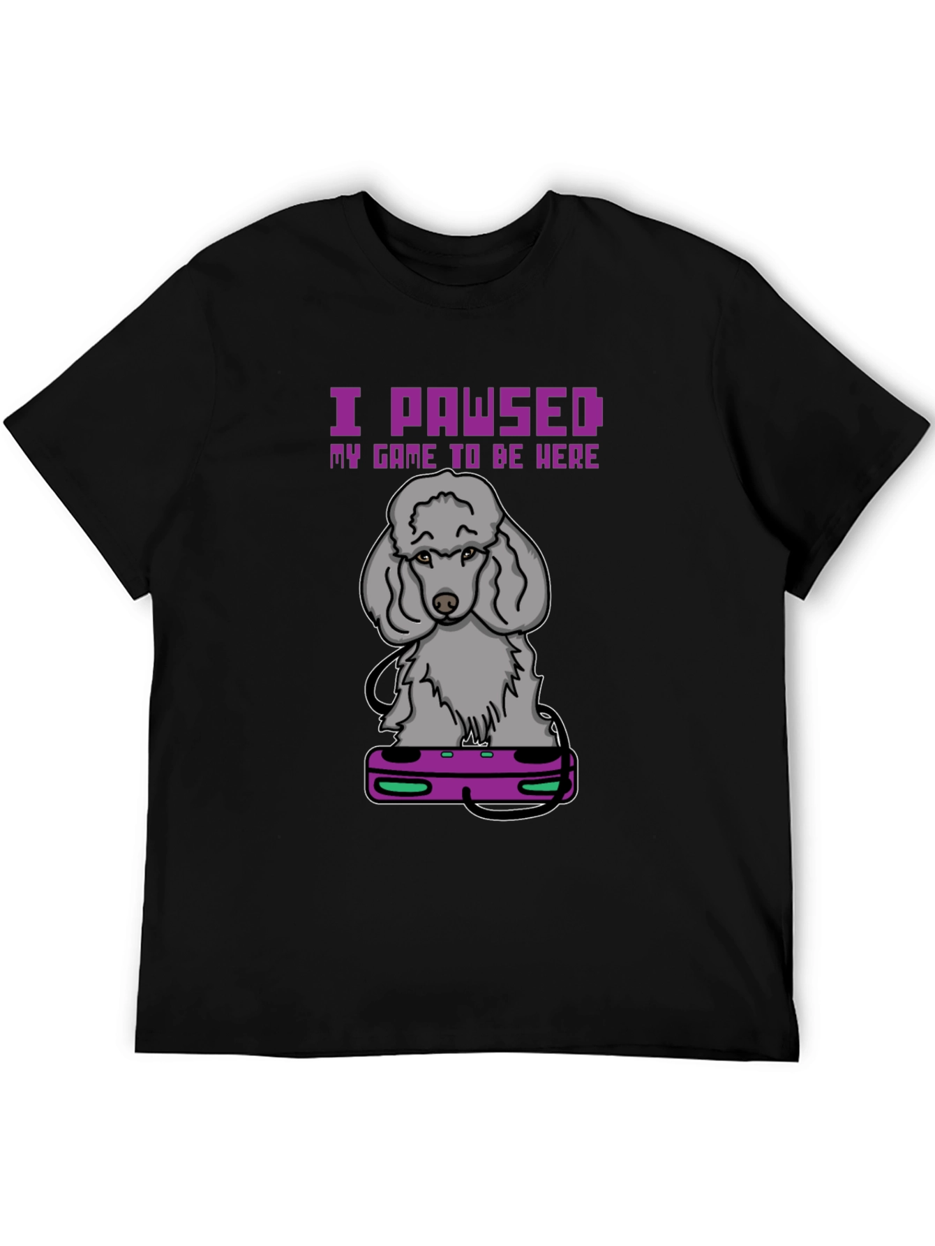 I PAWSED My Game T-Shirt: Gamer Dog Tee