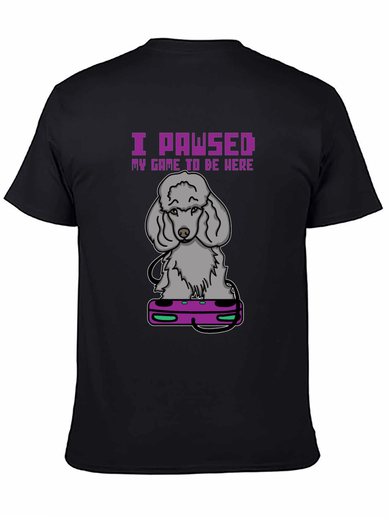I PAWSED My Game T-Shirt: Gamer Dog Tee