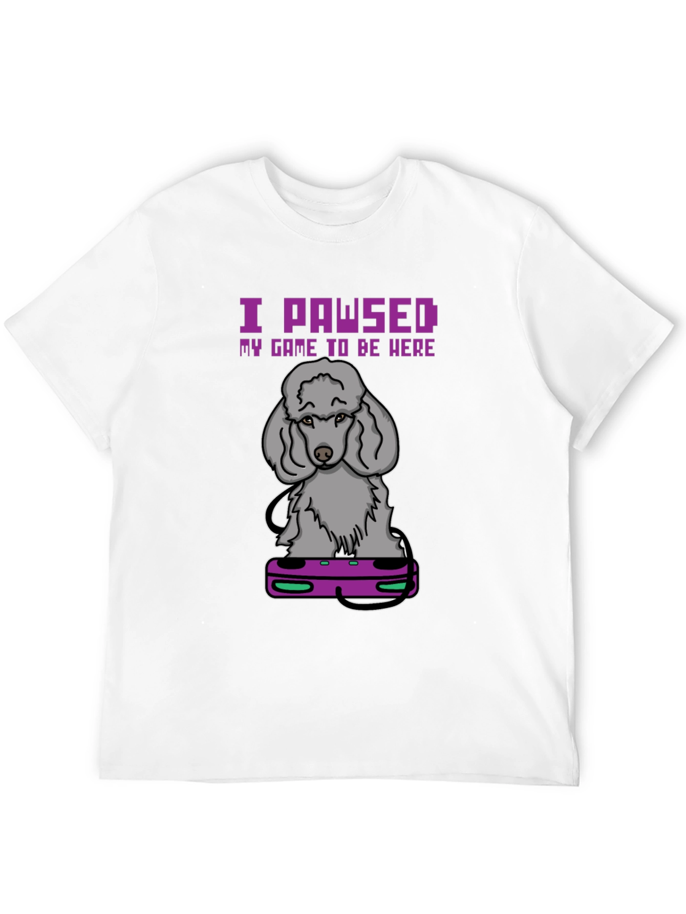 I PAWSED My Game T-Shirt: Gamer Dog Tee
