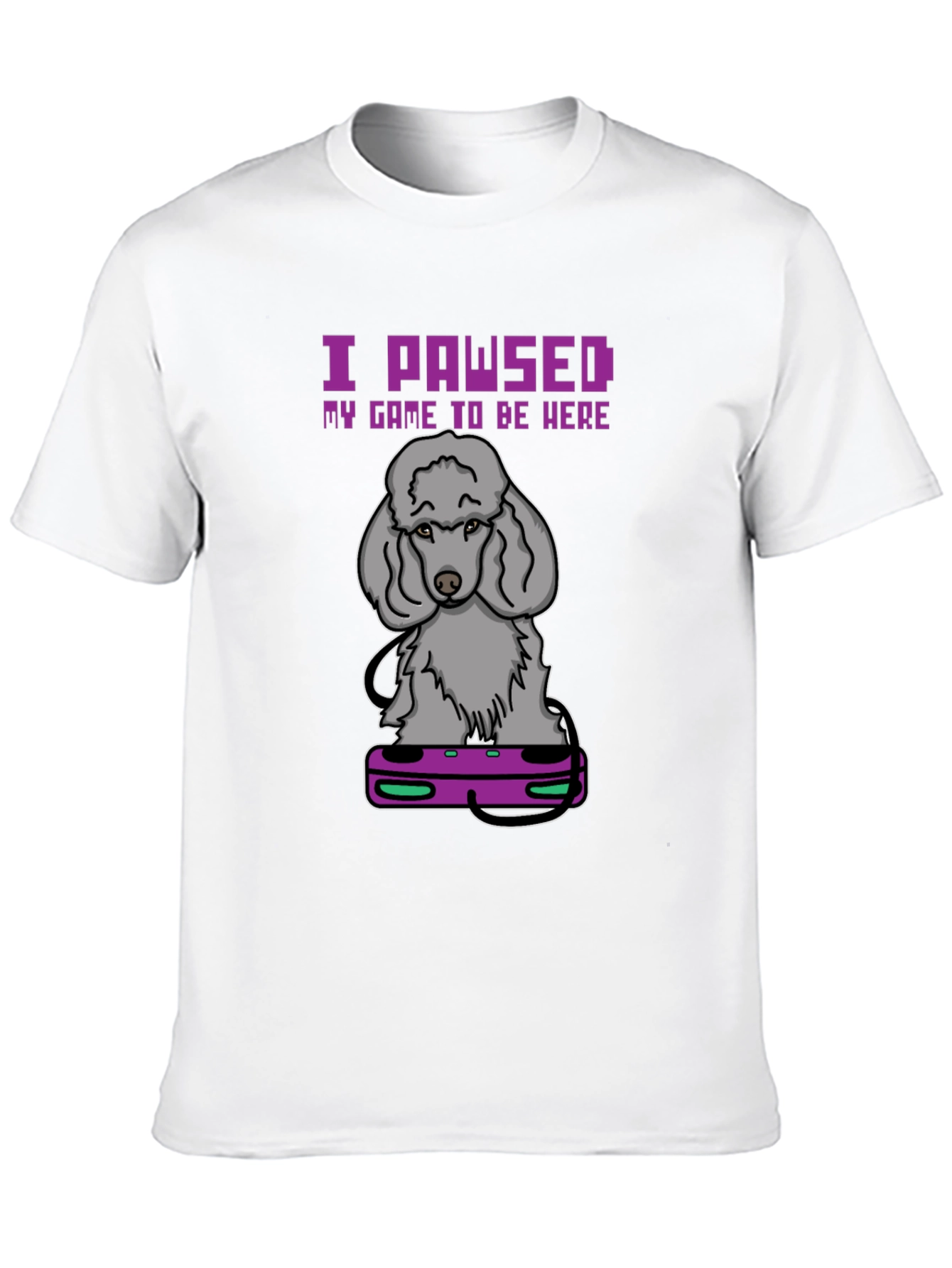 I PAWSED My Game T-Shirt: Gamer Dog Tee