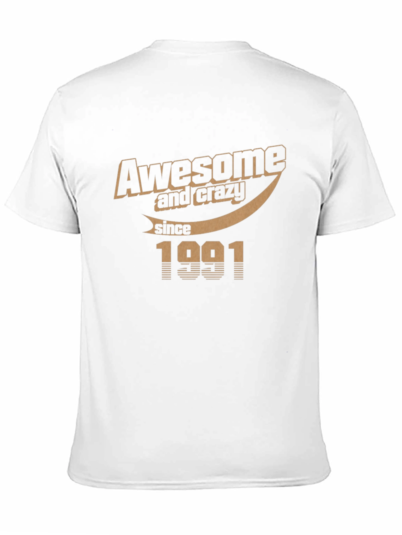 Awesome and Crazy Since 1991 Black Graphic Tee