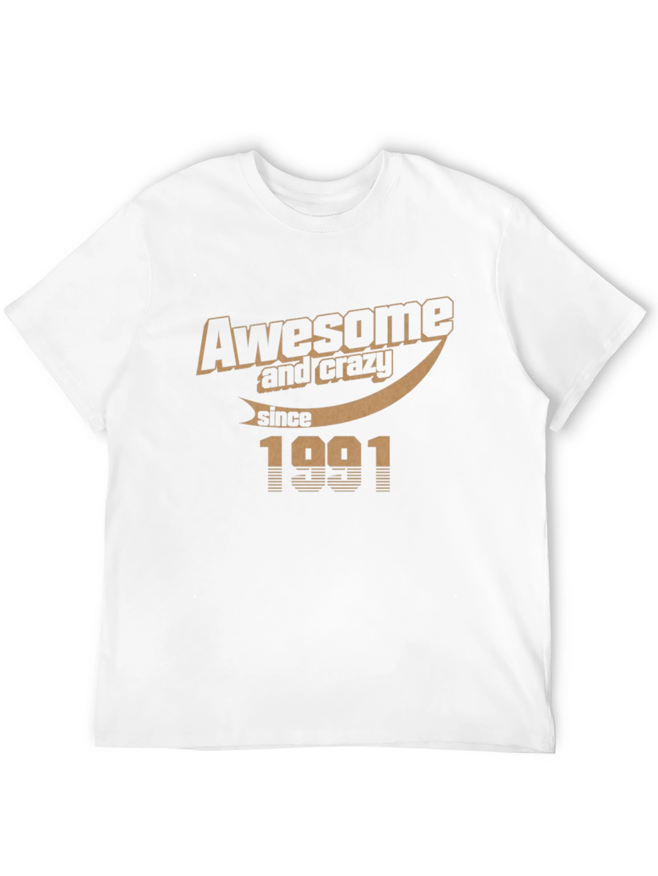 Awesome and Crazy Since 1991 Black Graphic Tee