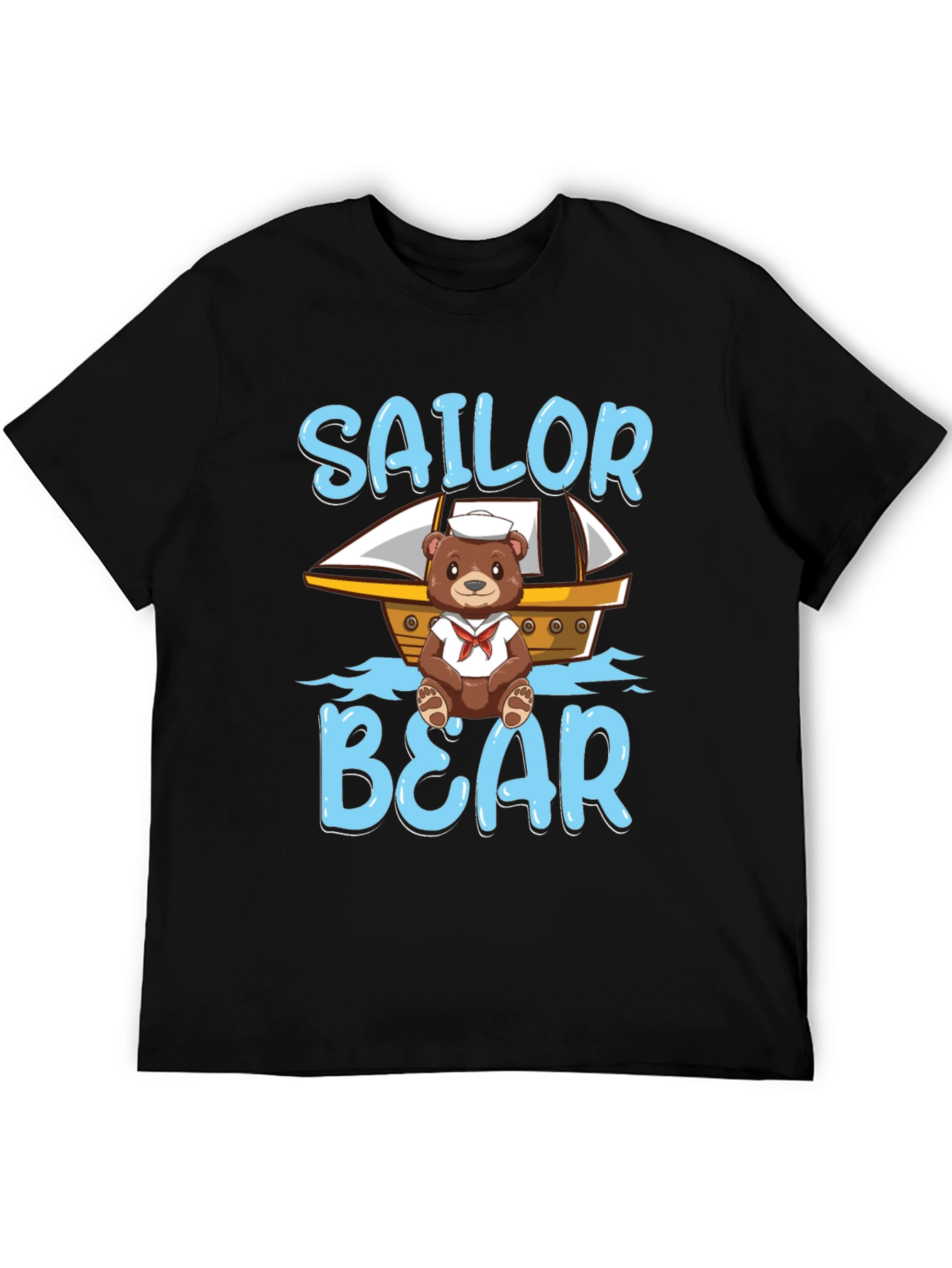 Sailor Bear Graphic T-Shirt -  Cute Cartoon Tee