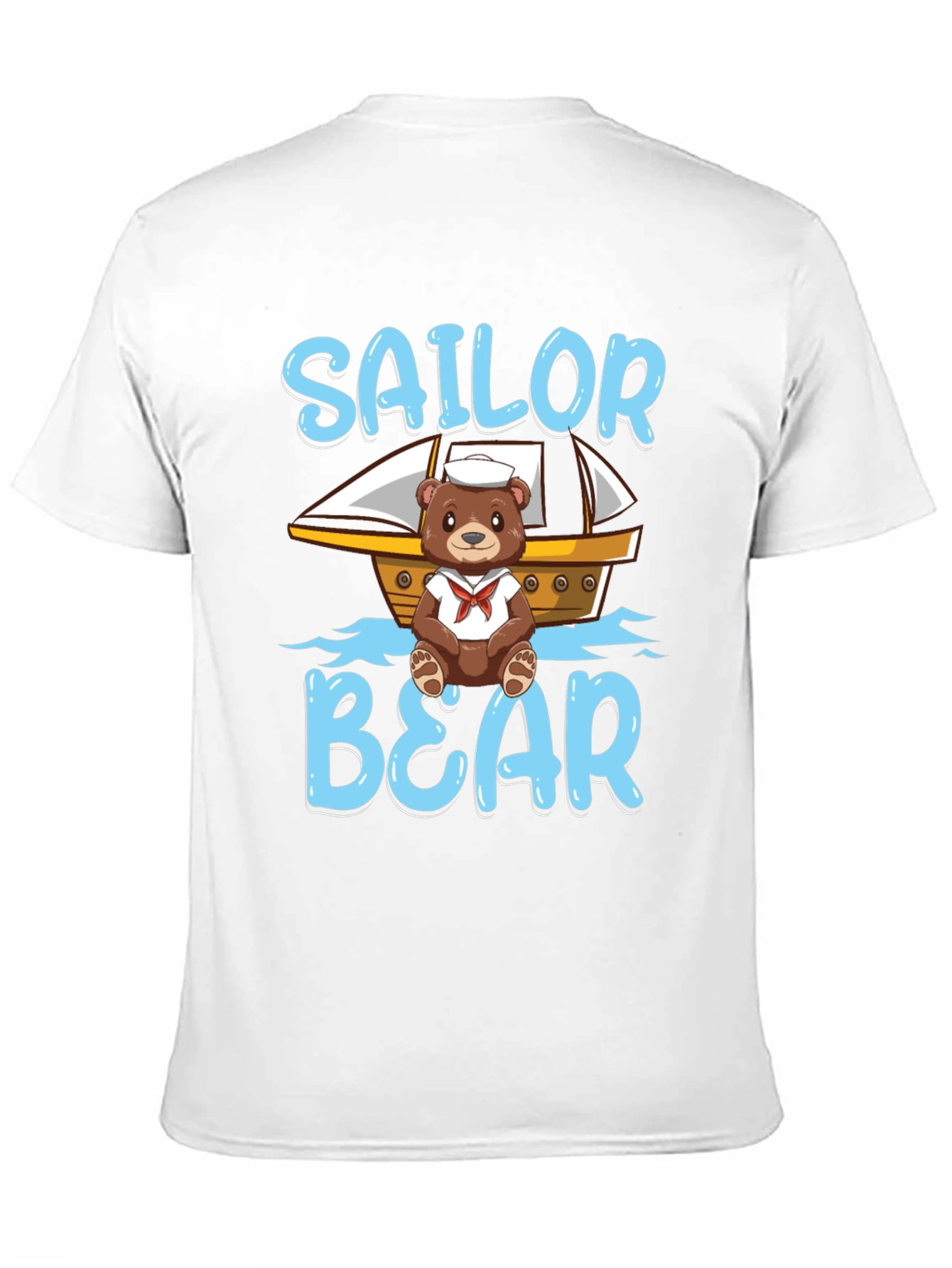 Sailor Bear Graphic T-Shirt -  Cute Cartoon Tee