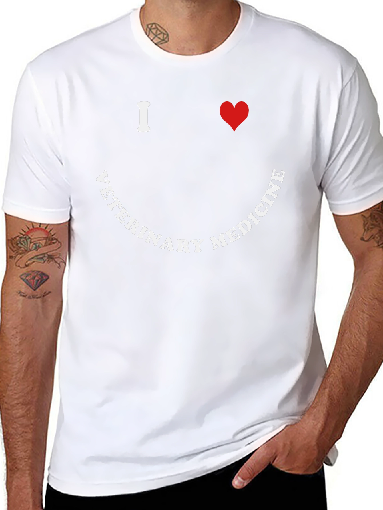 I Love Veterinary Medicine Graphic T-Shirt
