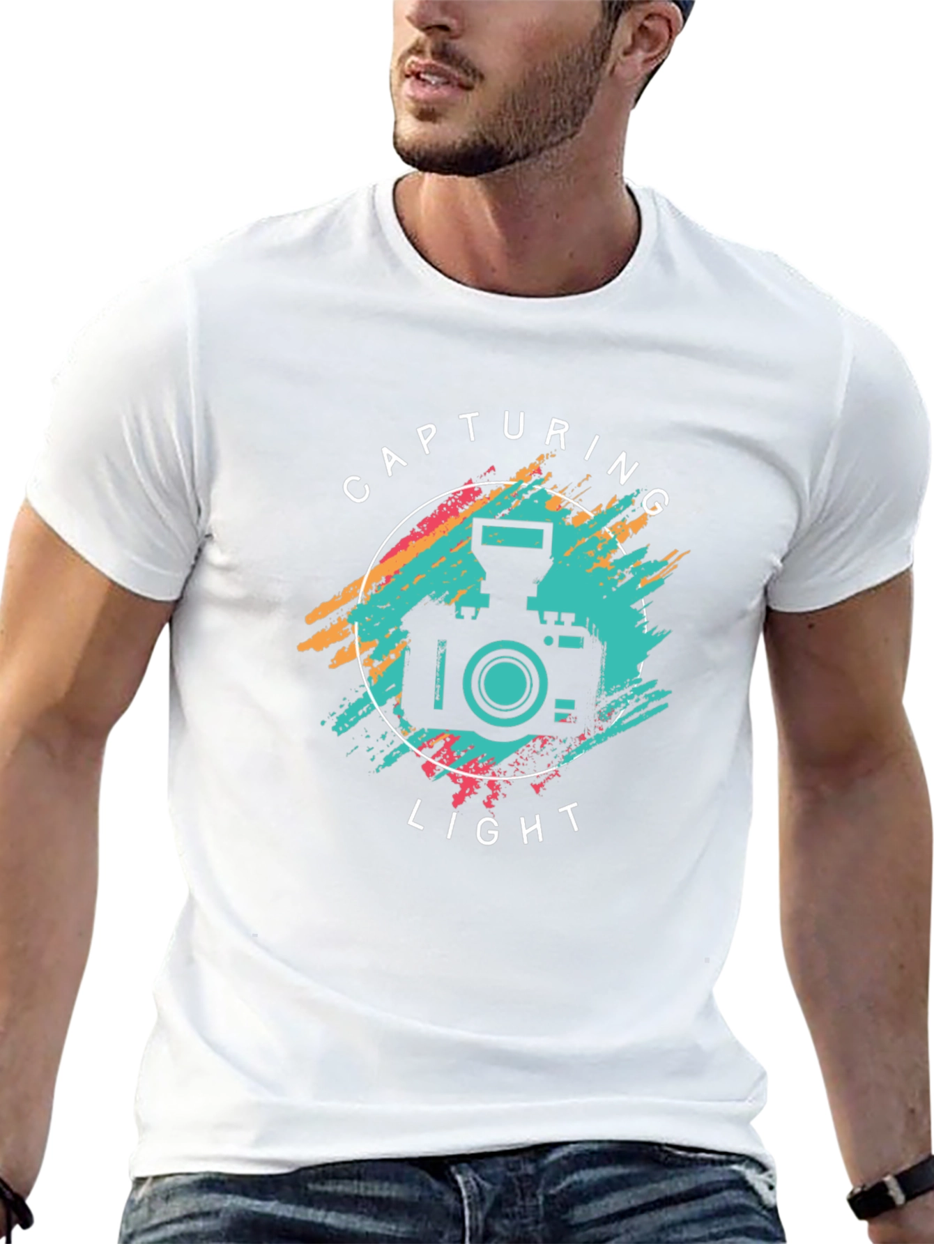 Capturing Light Graphic T-Shirt - Black