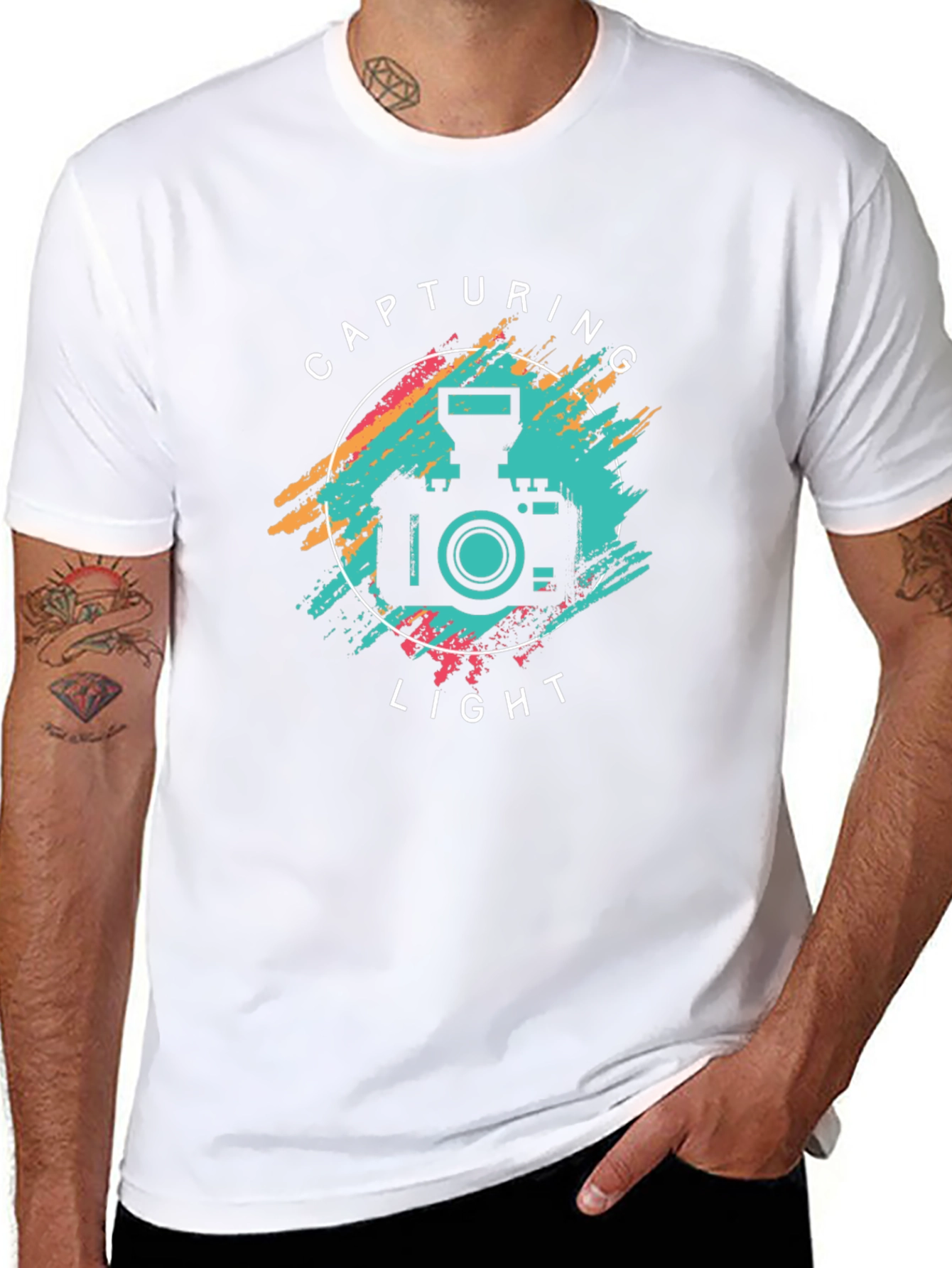 Capturing Light Graphic T-Shirt - Black