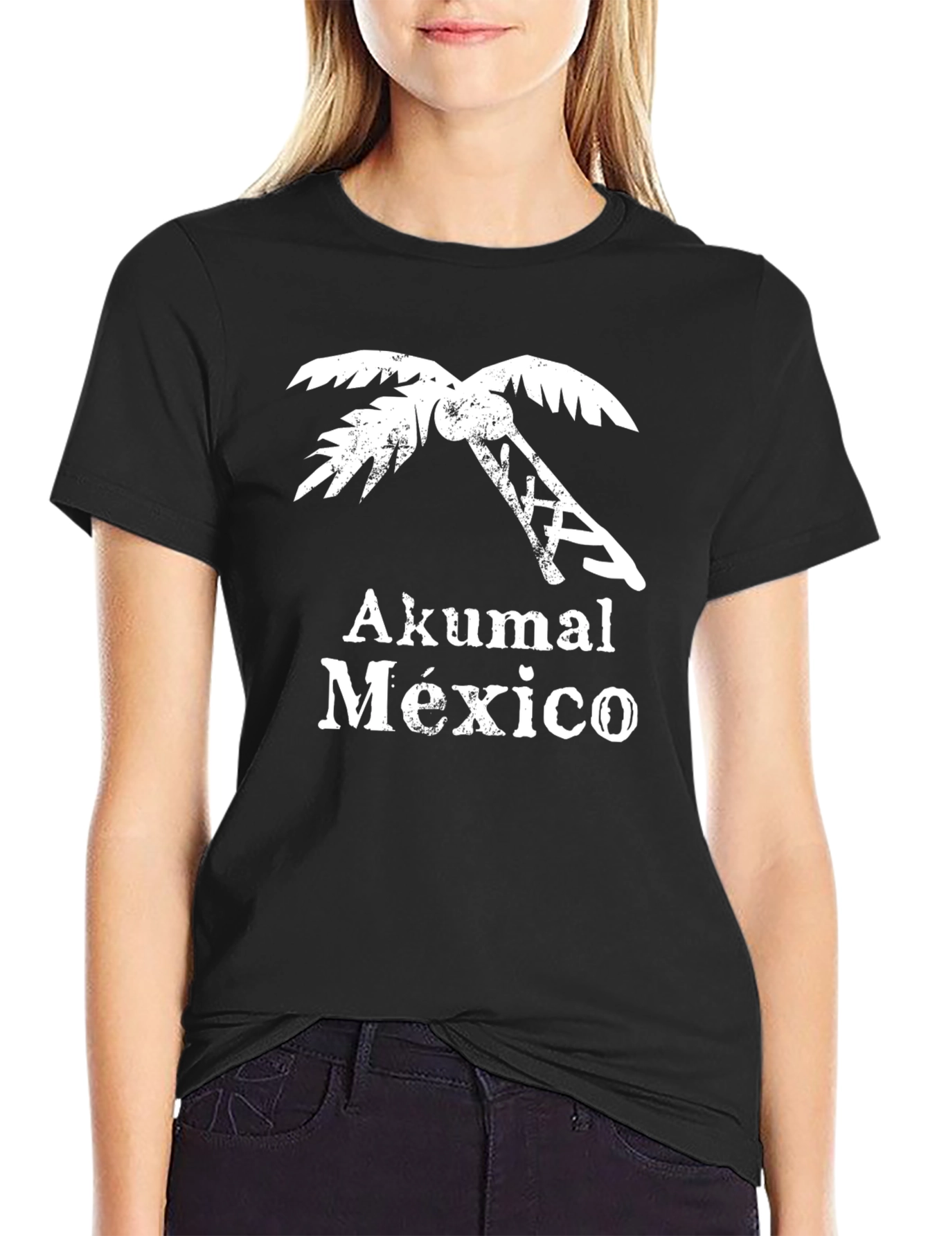Akumal Mexico T-Shirt | Palm Tree Design