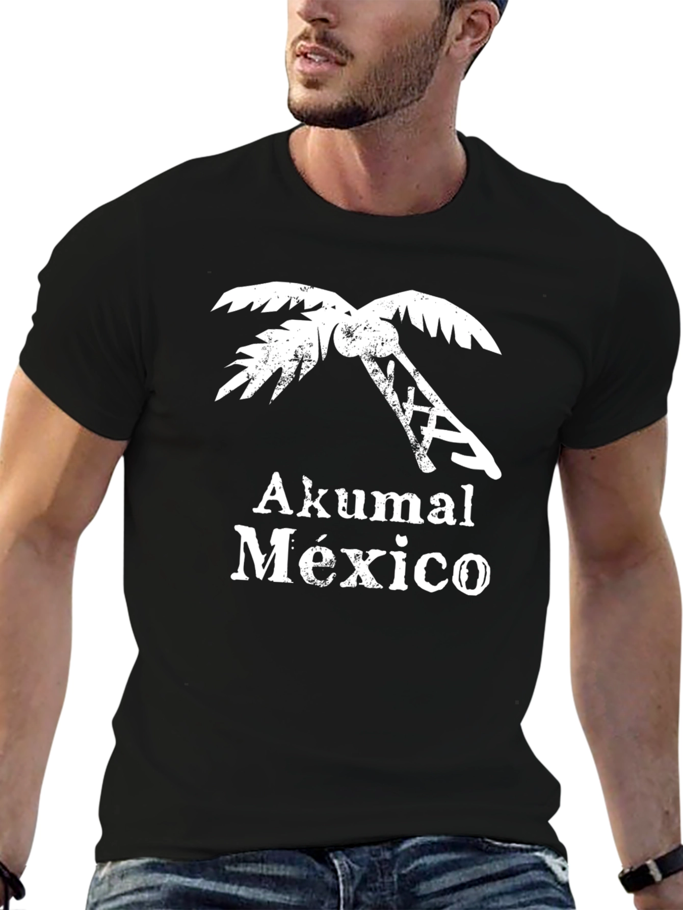 Akumal Mexico T-Shirt | Palm Tree Design