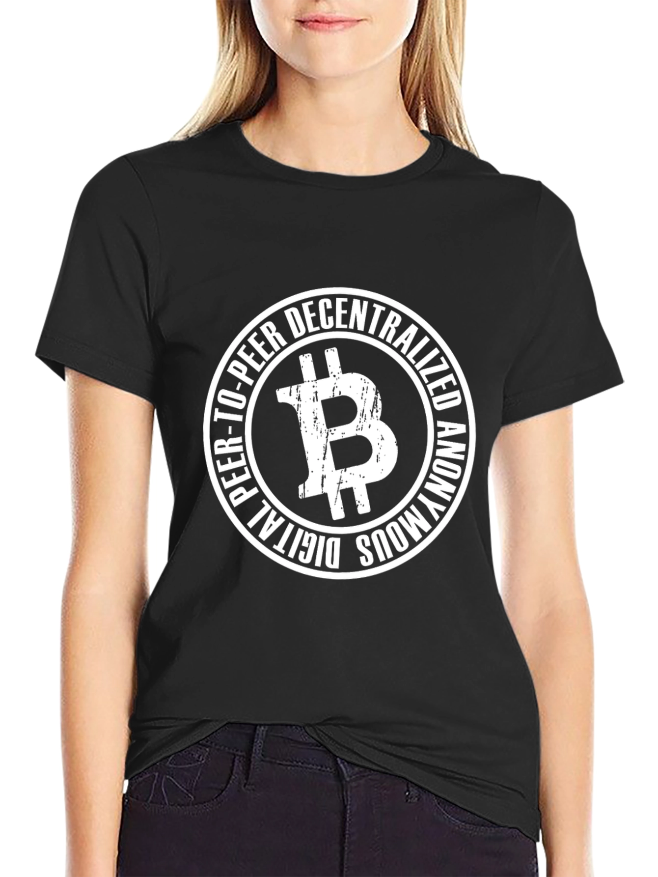 Bitcoin Decentralized Digital Anonymous Peer-to-Peer T-Shirt