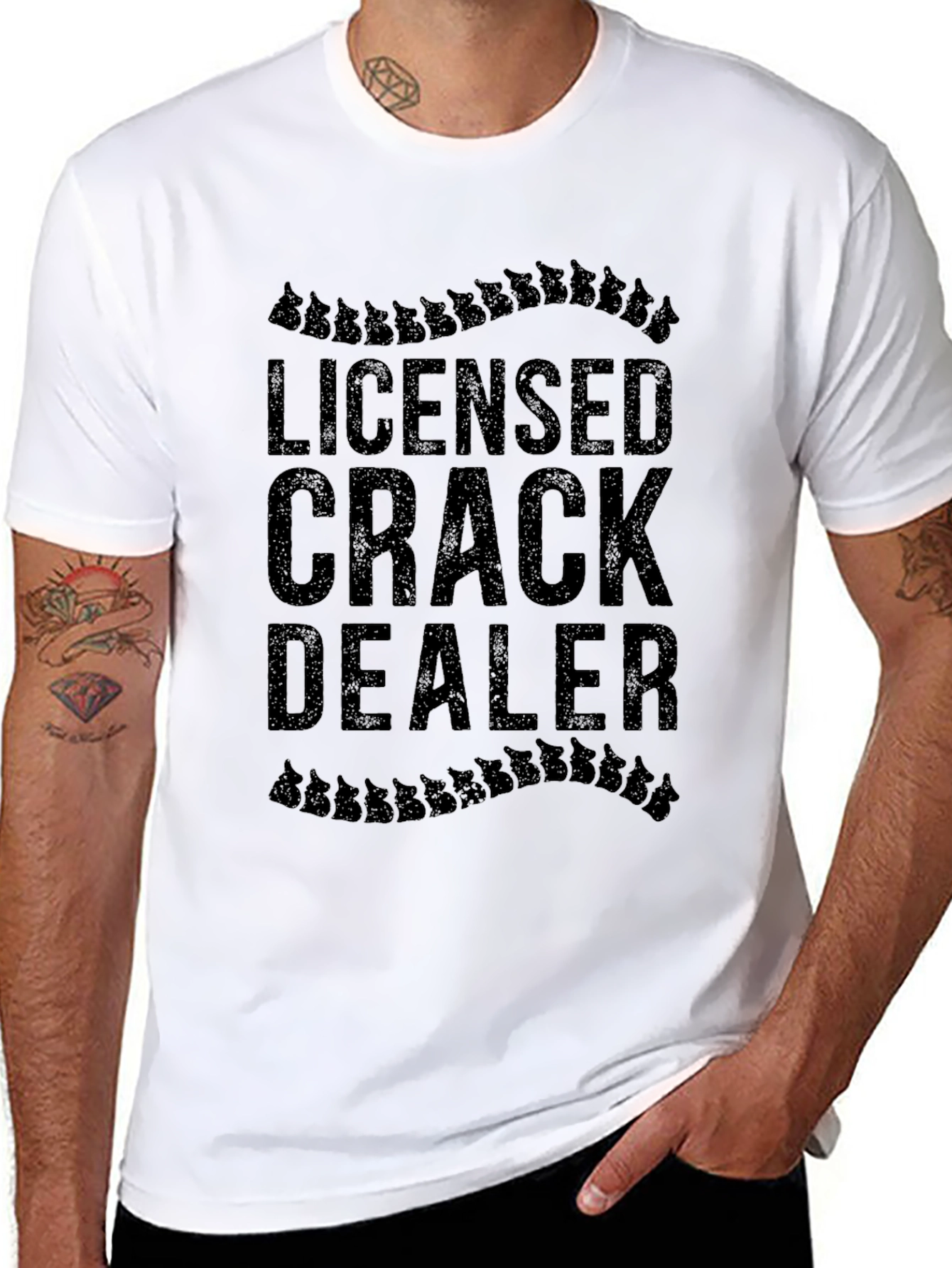 Licensed Crack Dealer T-Shirt - Chiropractic Humor