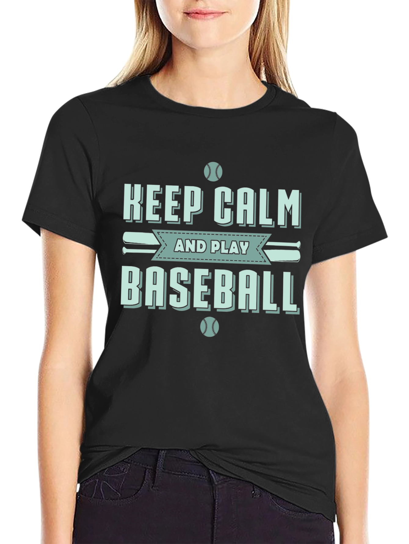 Keep Calm Baseball T-Shirt