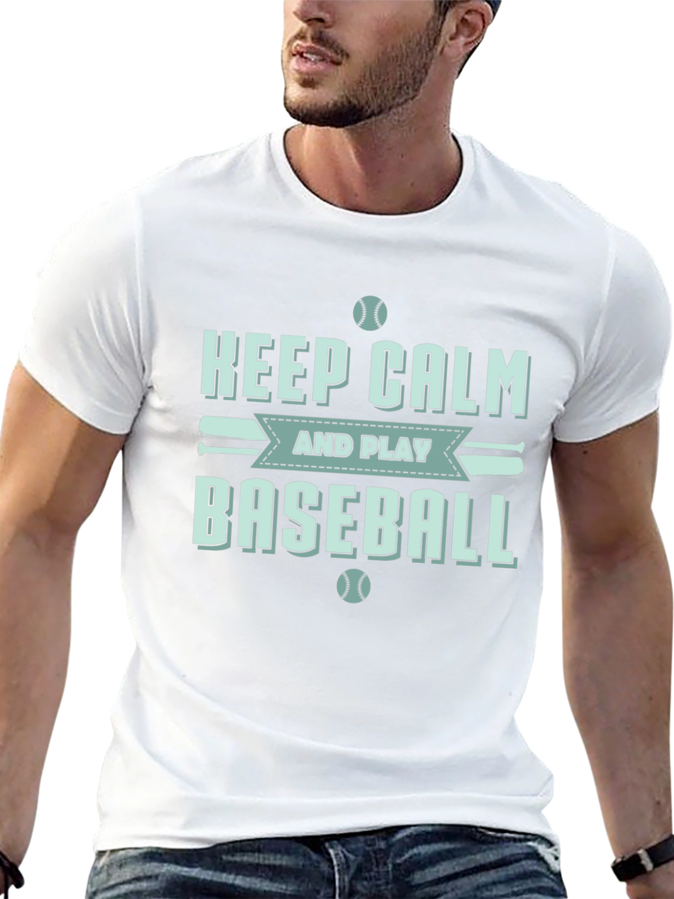 Keep Calm Baseball T-Shirt