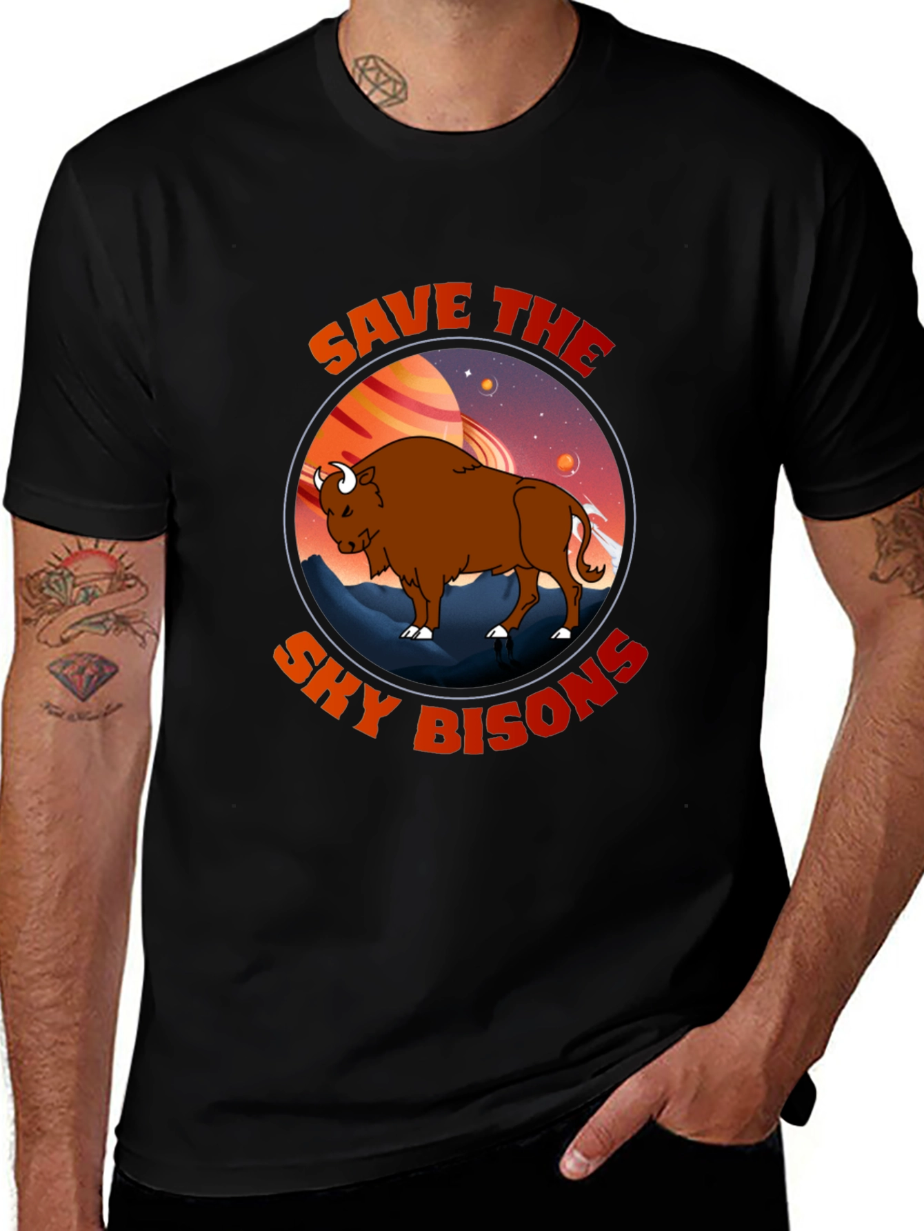 Save The Sky Bisons Graphic T-Shirt