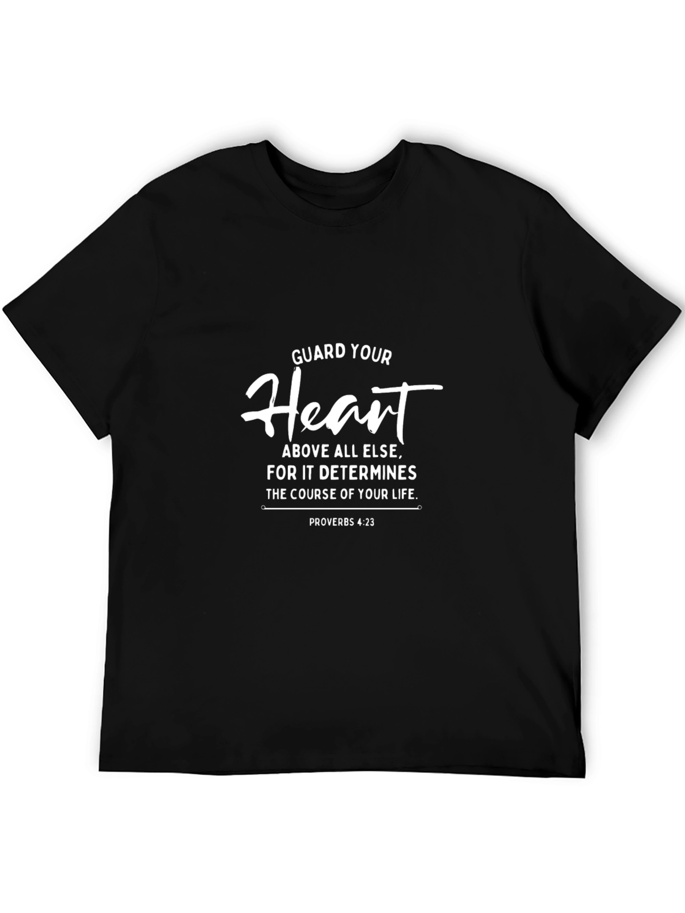 Guard Your Heart T-Shirt - Christian Verse Tee