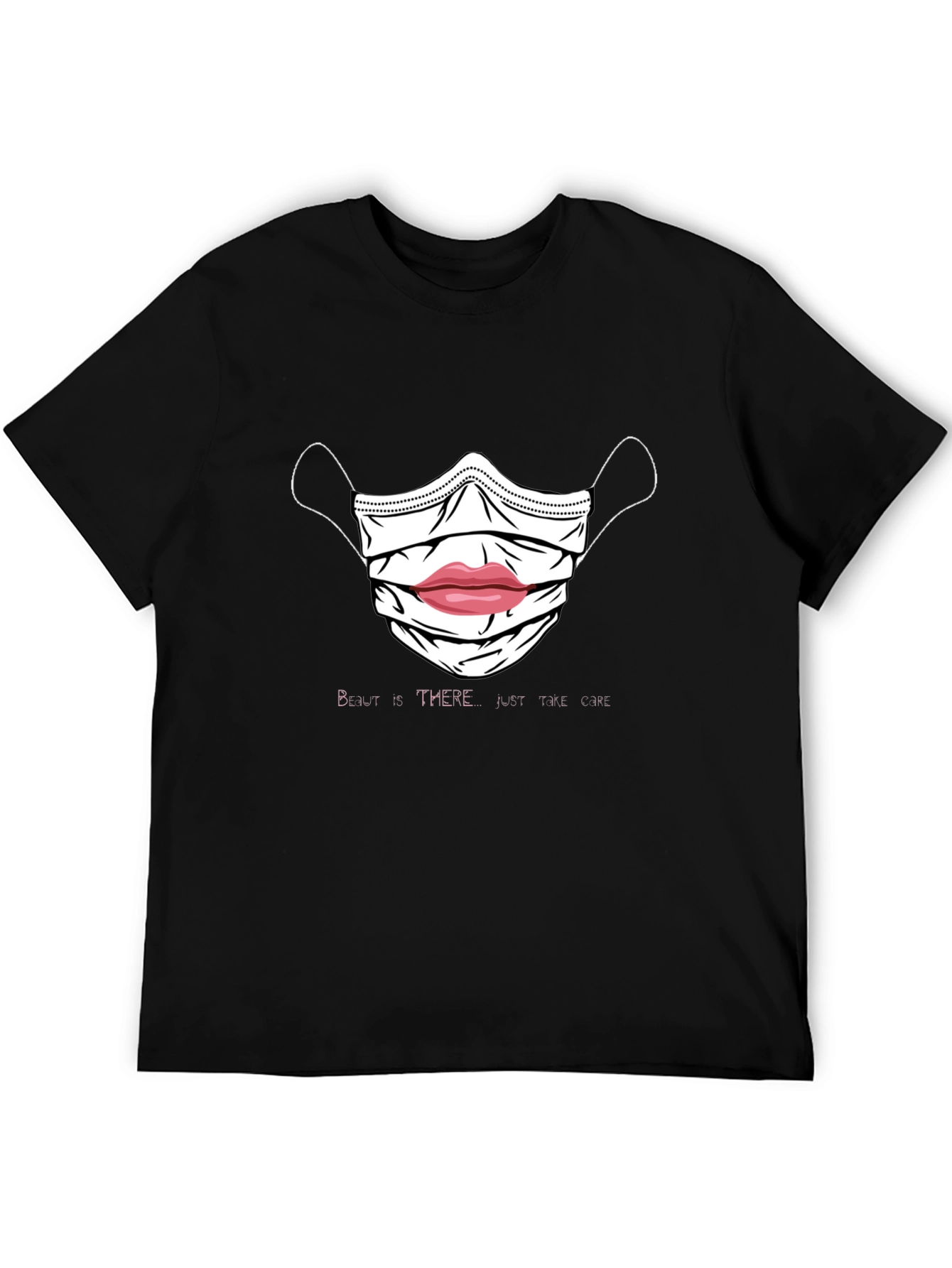 Masked Lips Graphic Tee - Unisex Soft Cotton T-Shirt