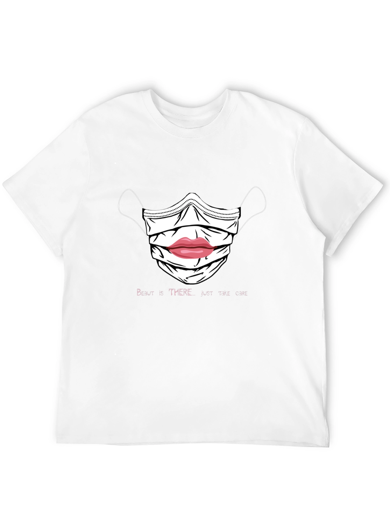 Masked Lips Graphic Tee - Unisex Soft Cotton T-Shirt