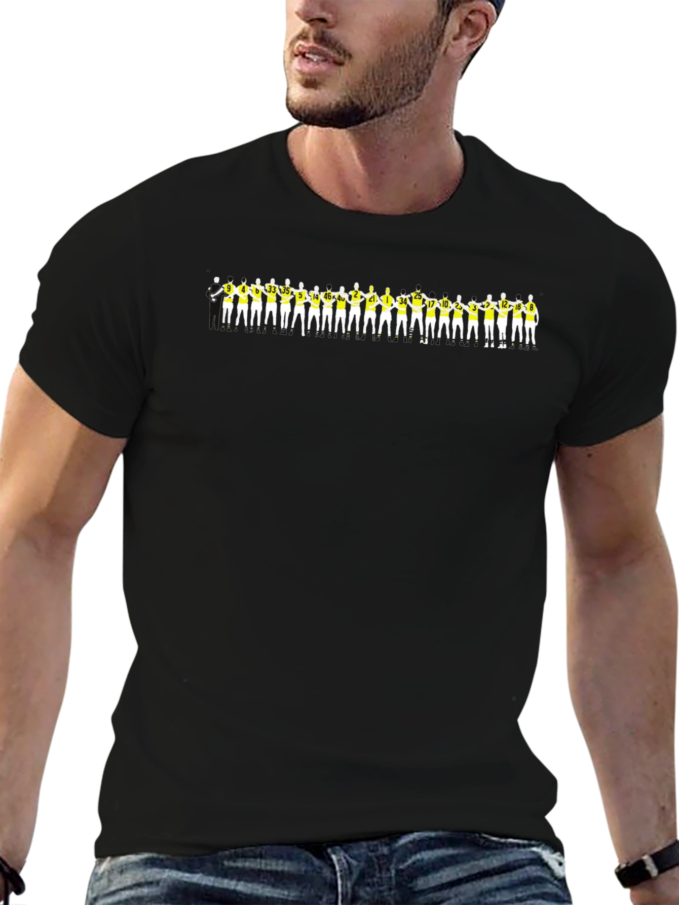 Team Silhouette Graphic Tee - Black