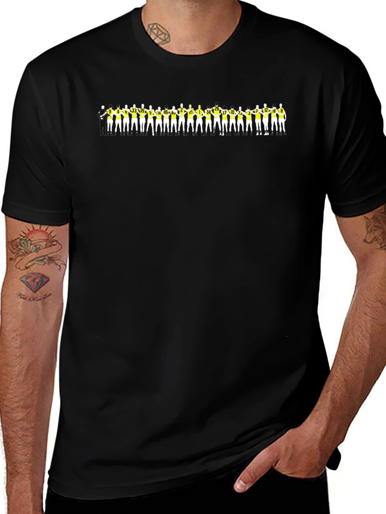 Team Silhouette Graphic Tee - Black