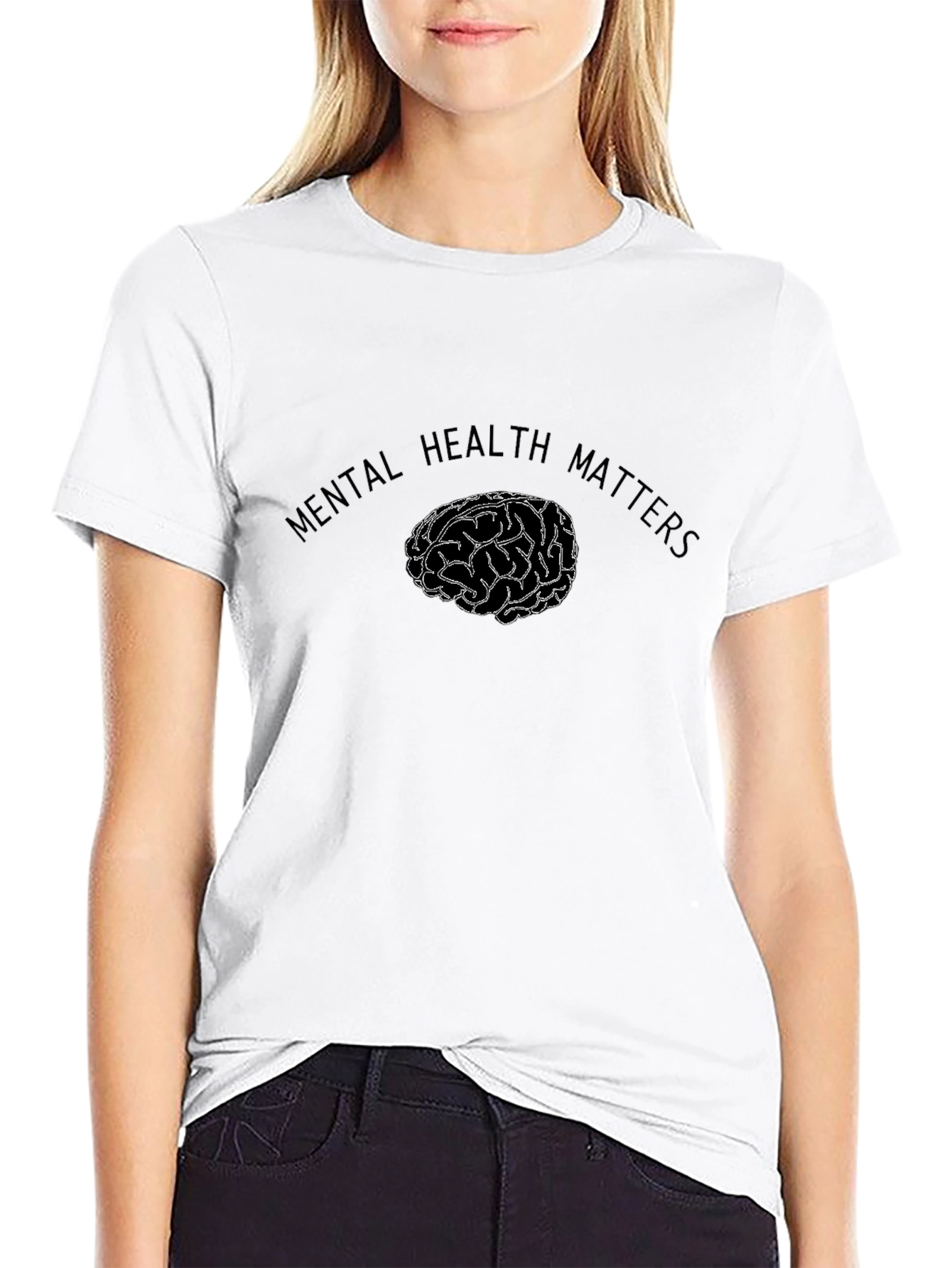 Mental Health Matters Brain Graphic T-Shirt