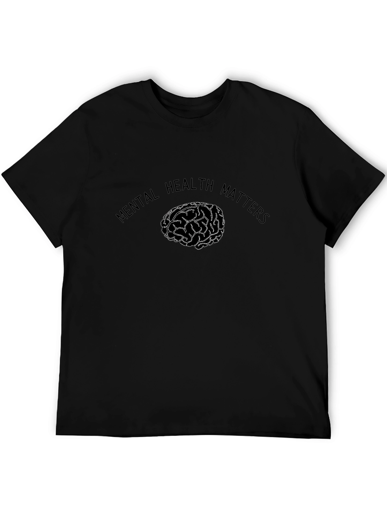 Mental Health Matters Brain Graphic T-Shirt