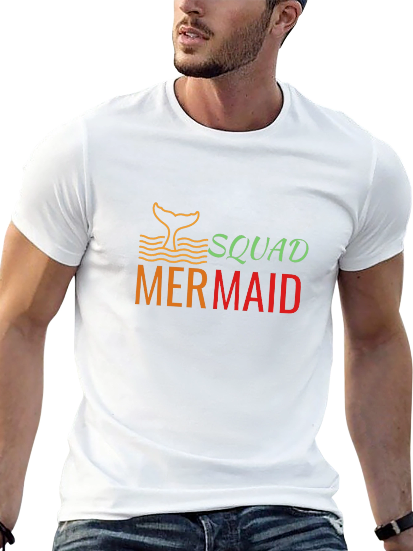Mermaid Squad Graphic Tee - Soft Cotton T-Shirt