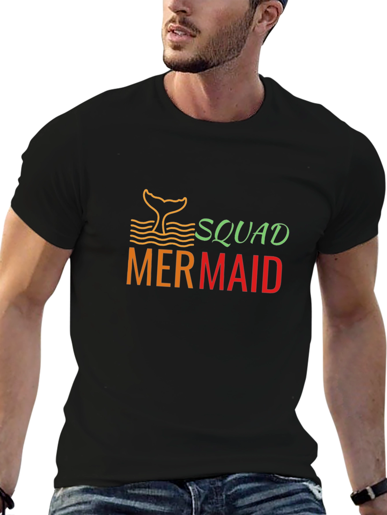 Mermaid Squad Graphic Tee - Soft Cotton T-Shirt