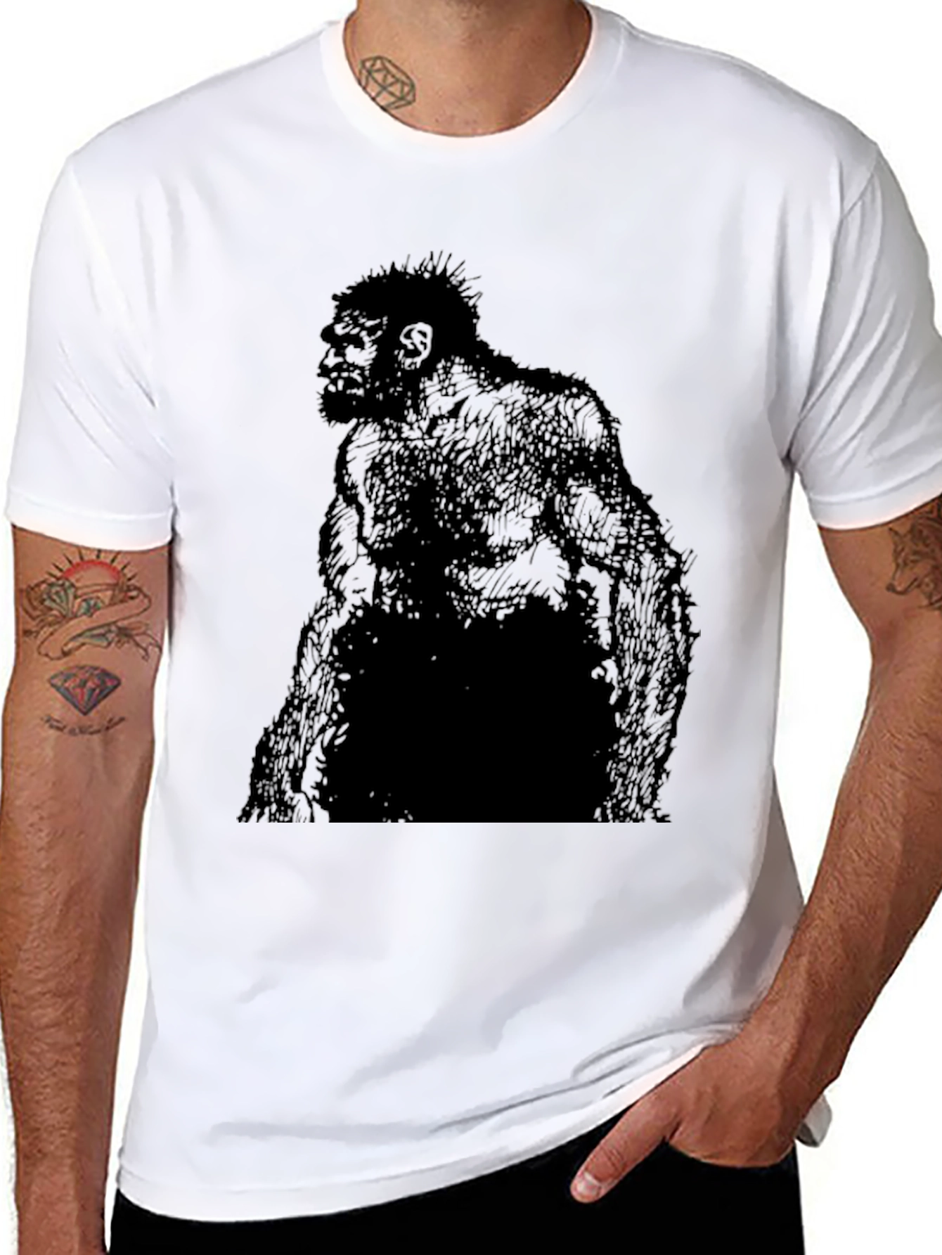 Primal Caveman Graphic T-Shirt