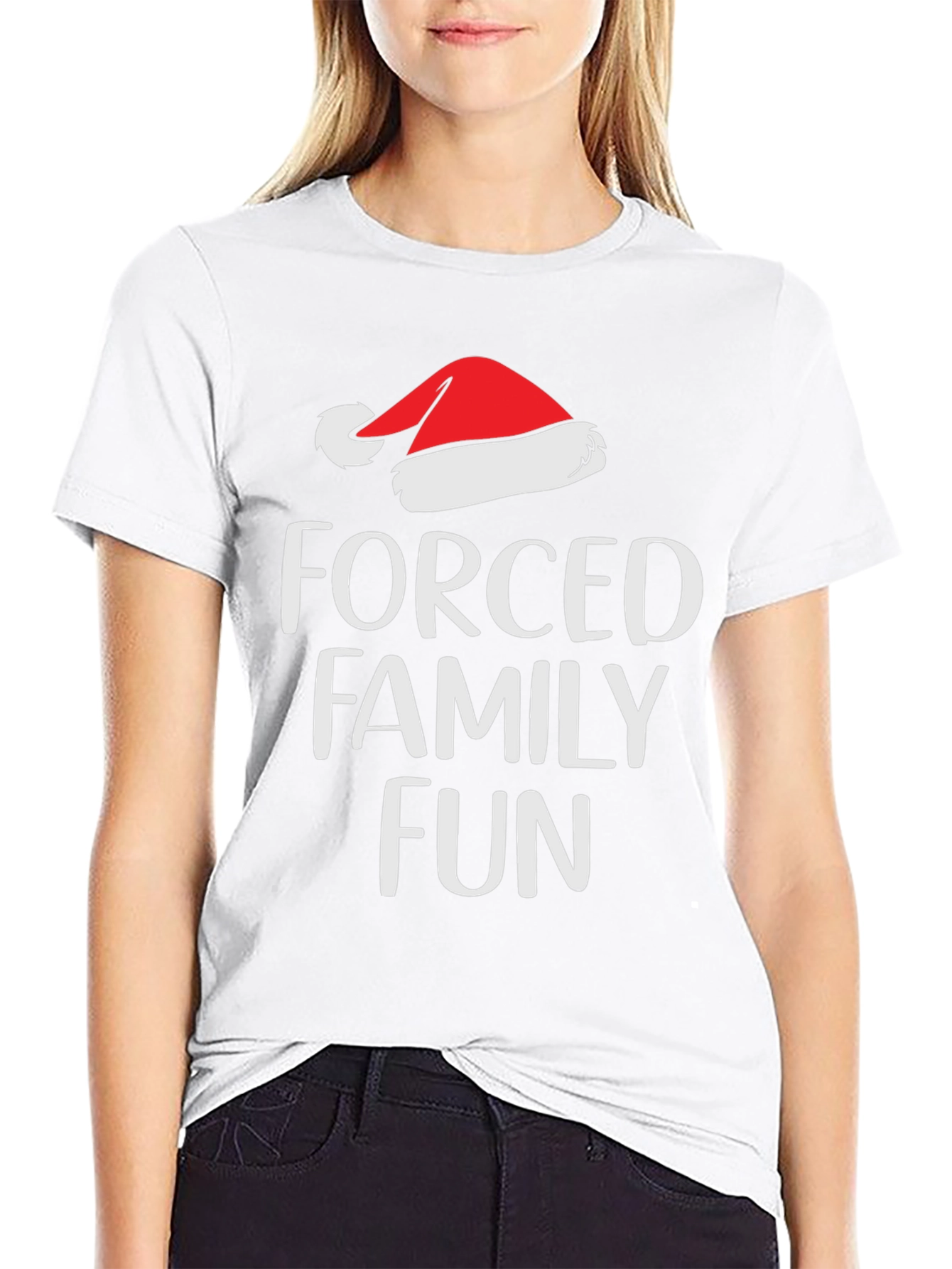 Forced Family Fun Santa Hat T-Shirt