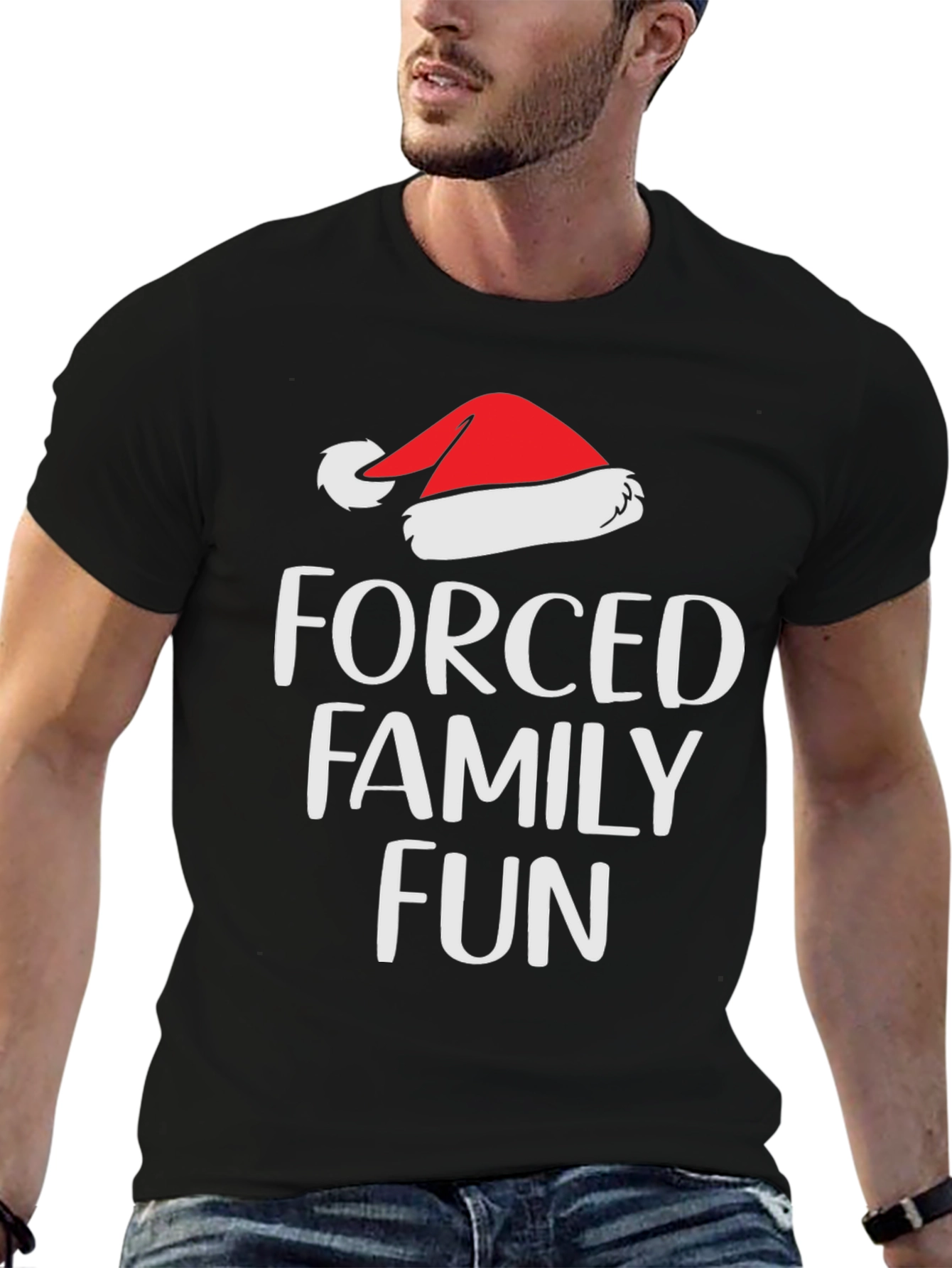Forced Family Fun Santa Hat T-Shirt