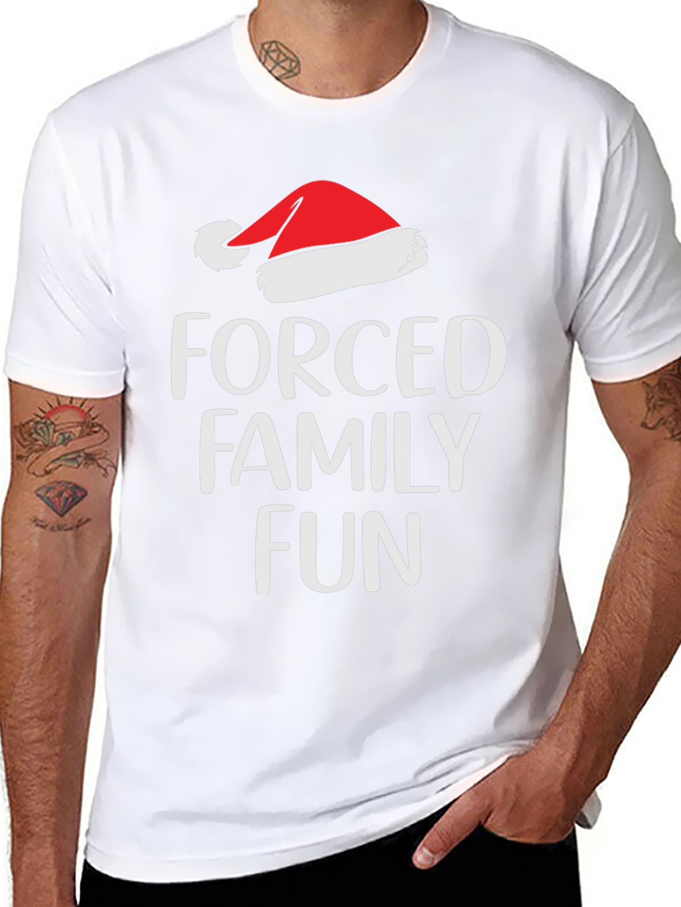 Forced Family Fun Santa Hat T-Shirt