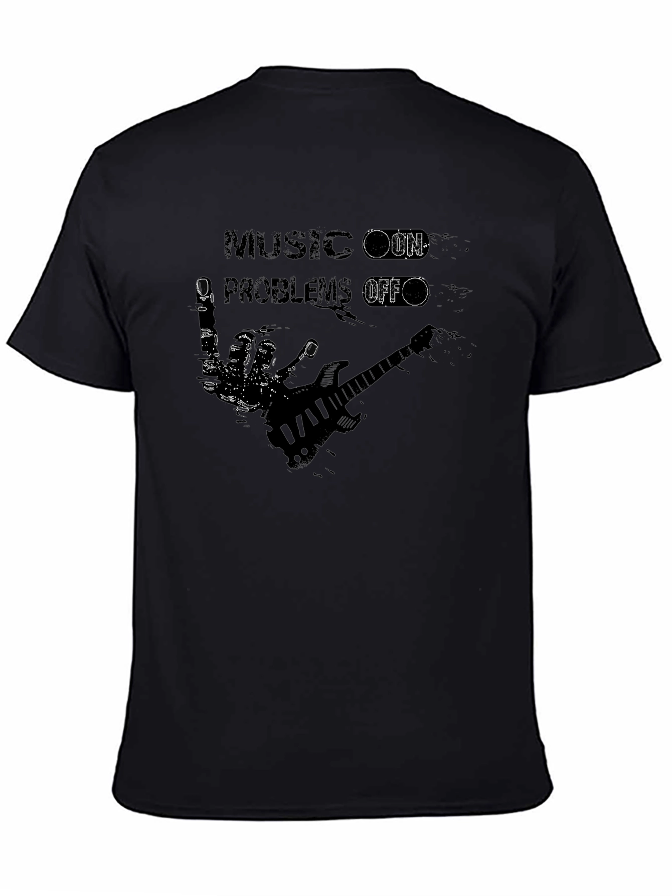 Music On Problems Off Graphic T-Shirt