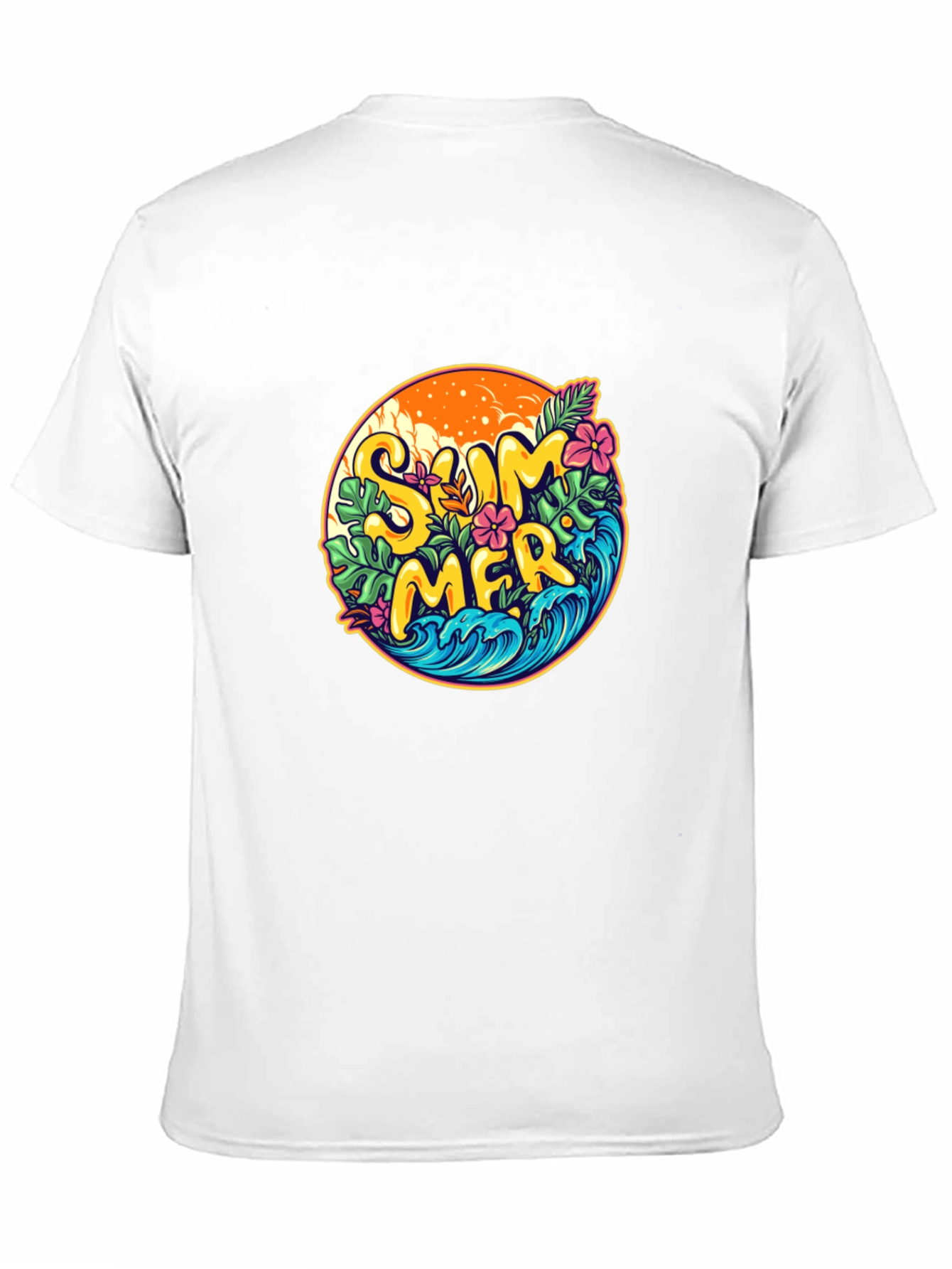 Summer Vibes Graphic T-Shirt - Black
