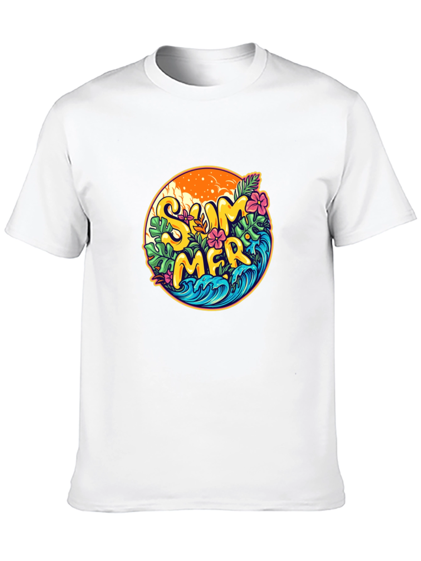 Summer Vibes Graphic T-Shirt - Black