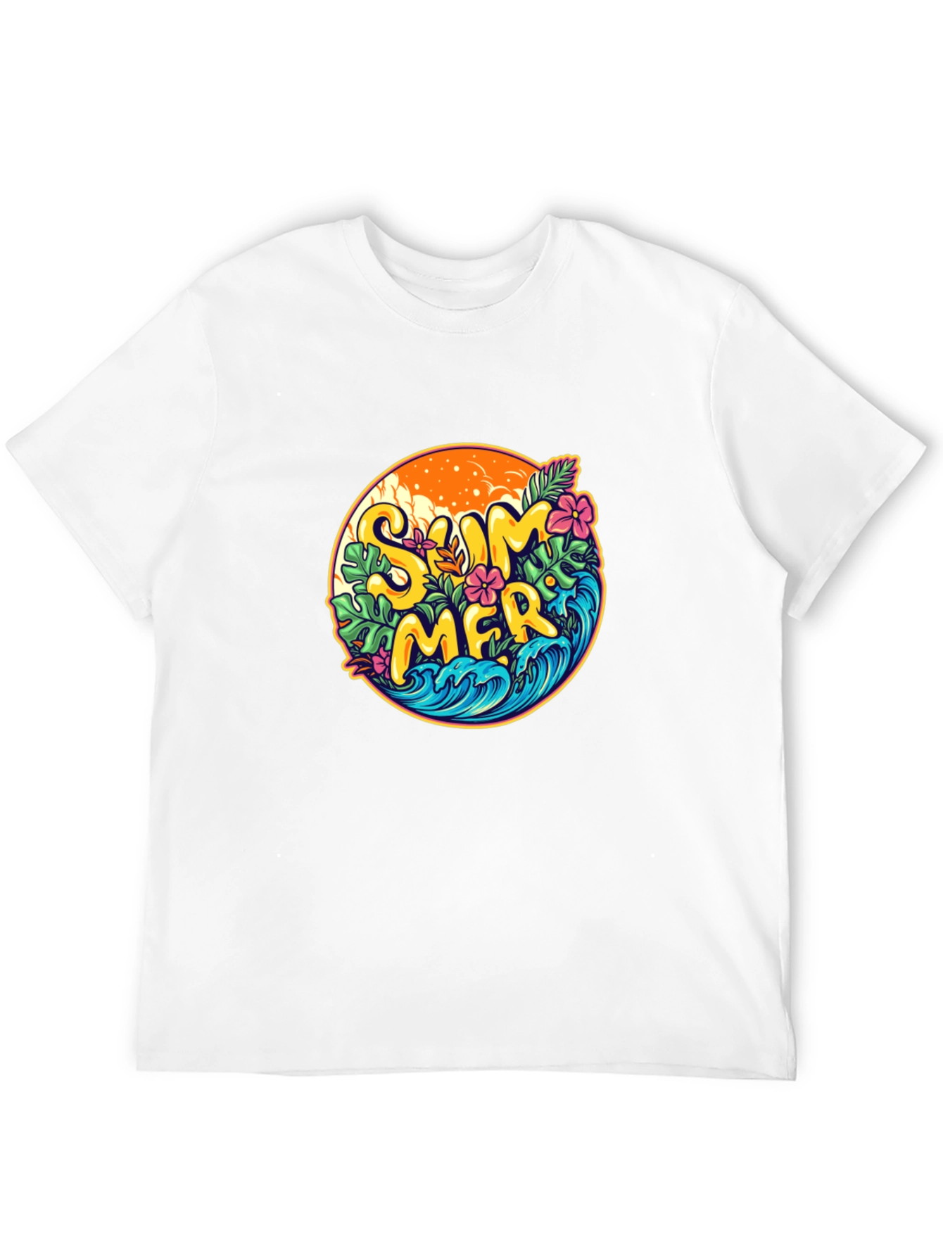 Summer Vibes Graphic T-Shirt - Black