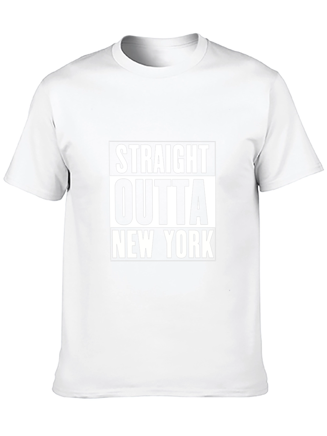 Straight Outta New York Black T-Shirt