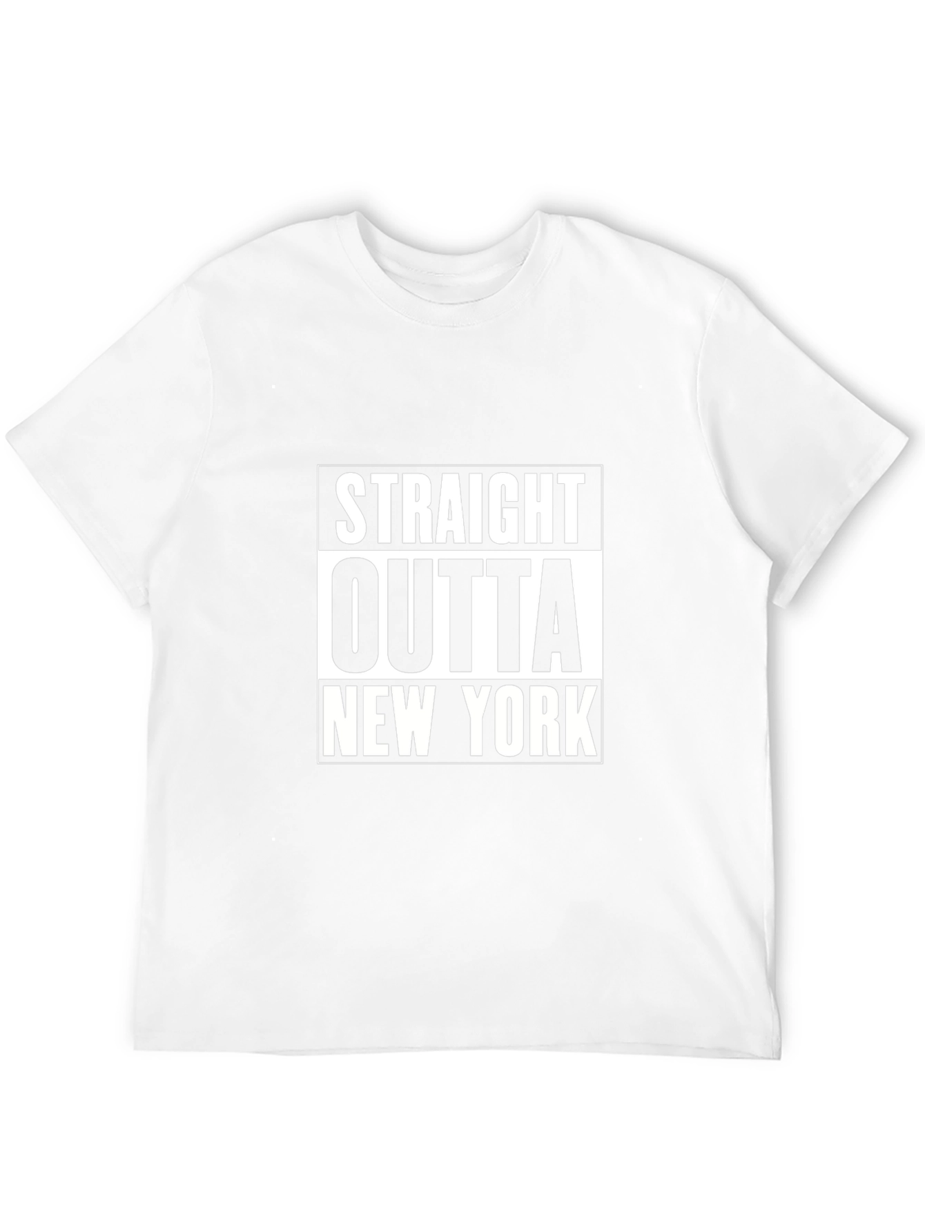 Straight Outta New York Black T-Shirt